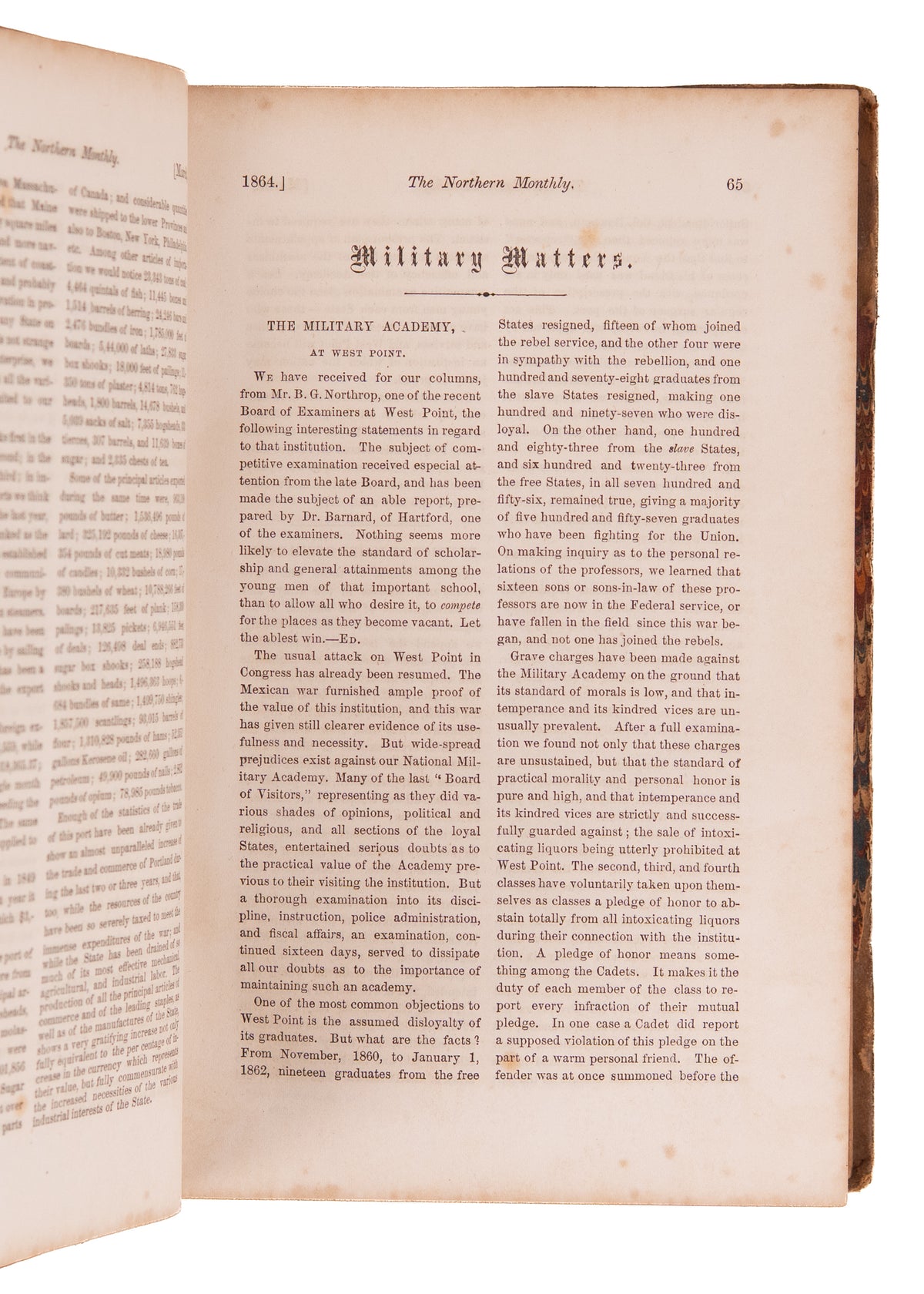 1864 NORTHERN MONTHLY. First Hand Accounts of Contraband Encampments, Civil War, John Brown & Harper's Ferry