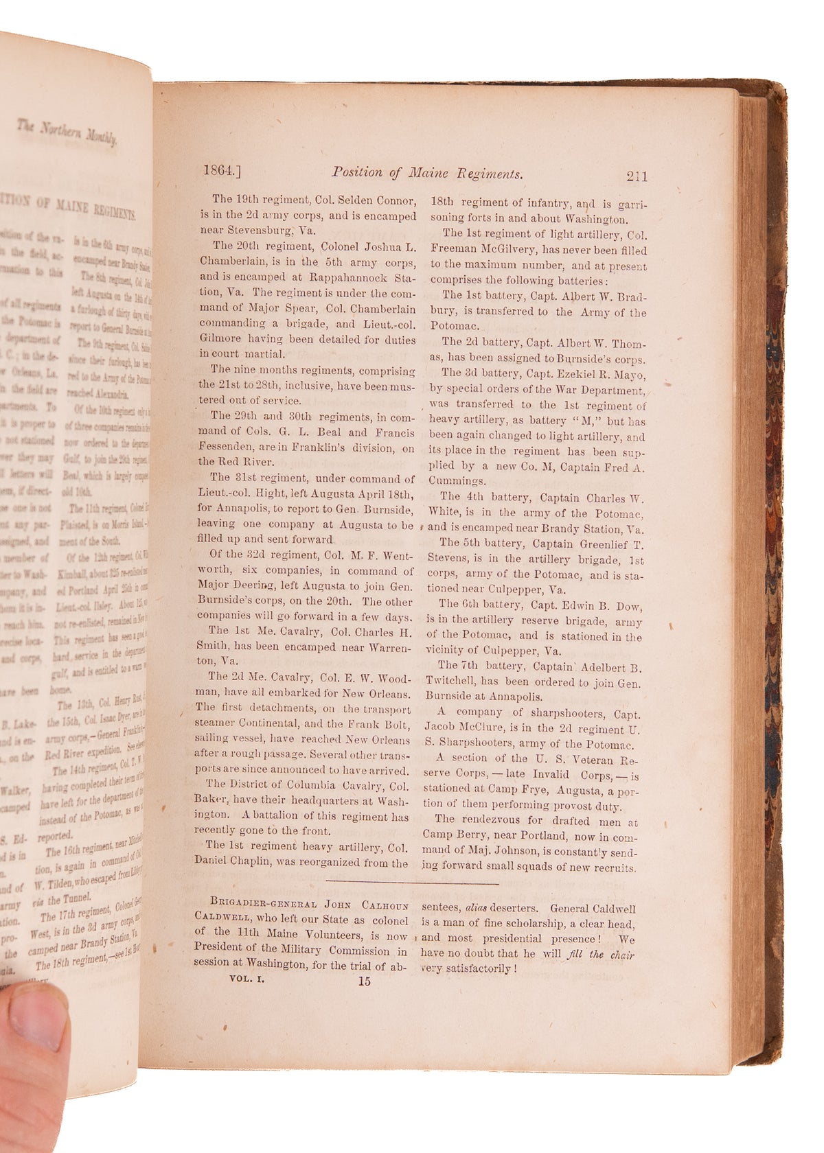 1864 NORTHERN MONTHLY. First Hand Accounts of Contraband Encampments, Civil War, John Brown & Harper's Ferry