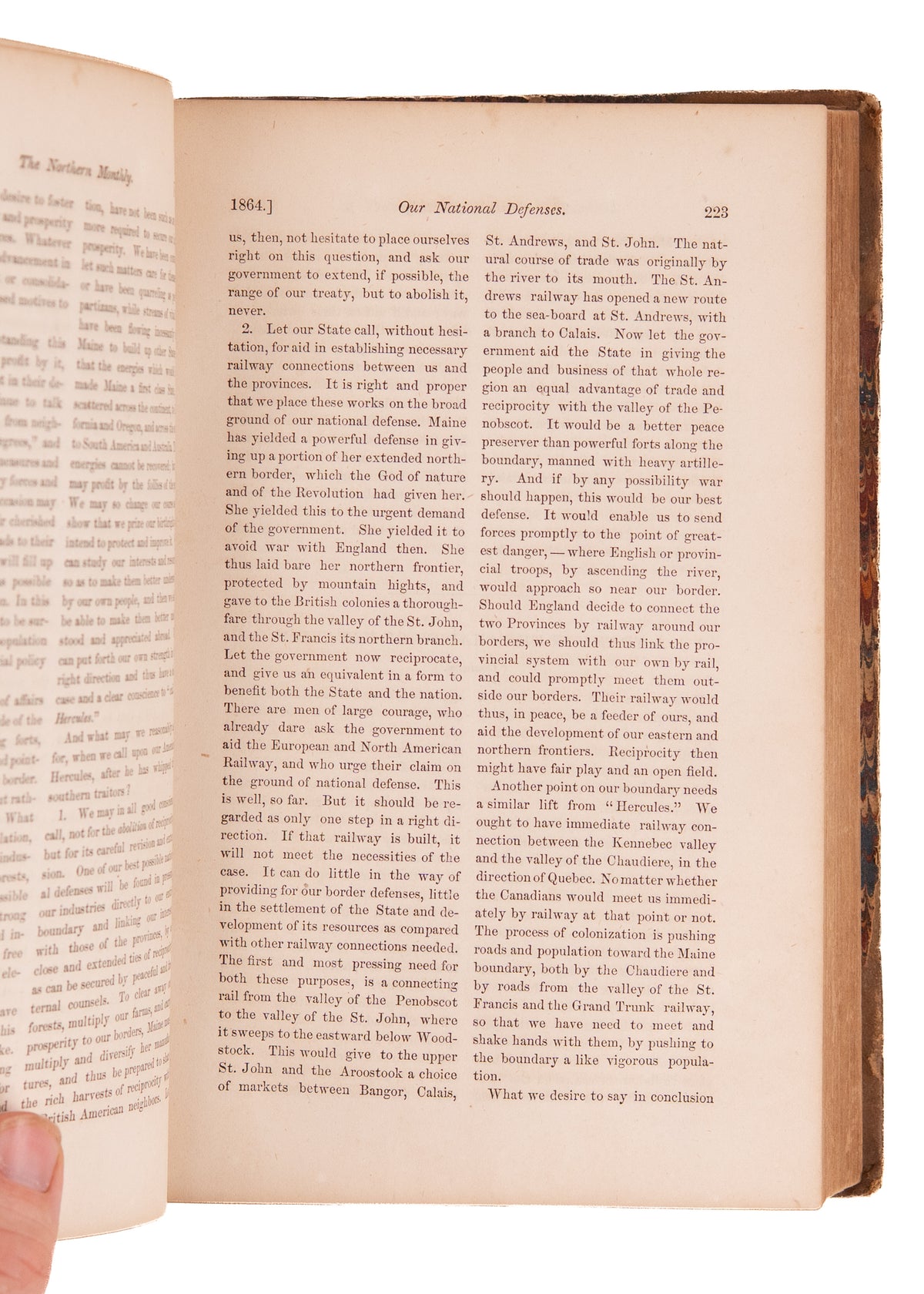 1864 NORTHERN MONTHLY. First Hand Accounts of Contraband Encampments, Civil War, John Brown & Harper's Ferry