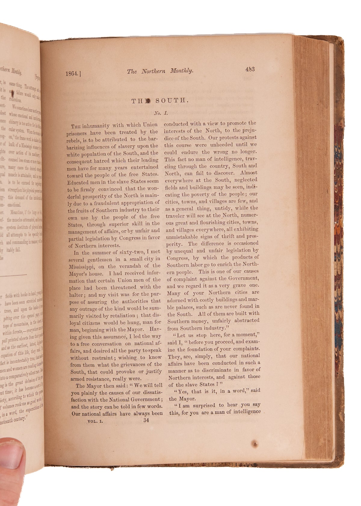 1864 NORTHERN MONTHLY. First Hand Accounts of Contraband Encampments, Civil War, John Brown & Harper's Ferry