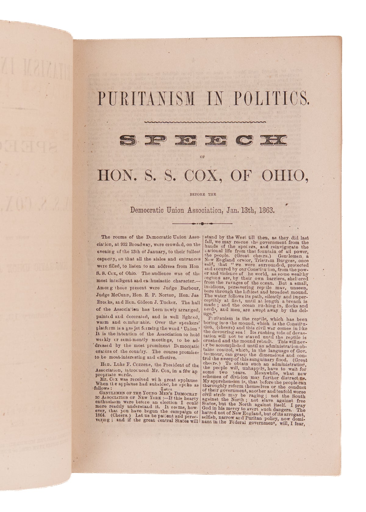 1863 EMANCIPATION PROCLAMATION. Democrat Rails Against Emancipation & Abraham Lincoln