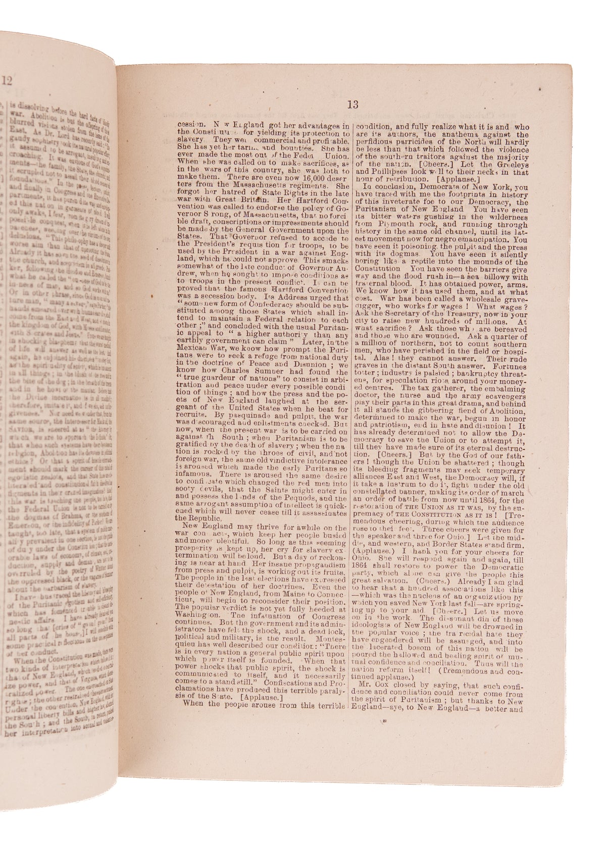 1863 EMANCIPATION PROCLAMATION. Democrat Rails Against Emancipation & Abraham Lincoln