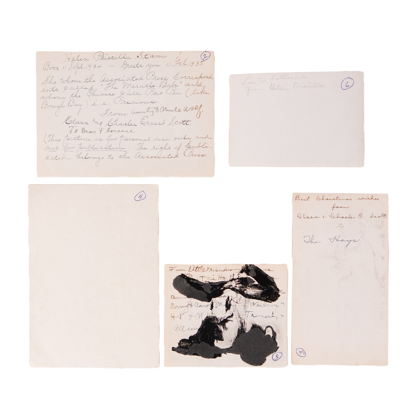 1934 CHINA MISSIONARY MARTYRS. Archive of Photos of "Miracle Baby." Parents Beheaded.