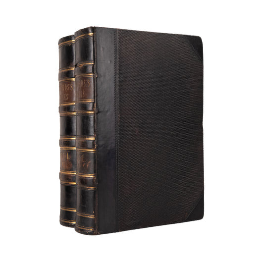 1865 JONATHAN EDWARDS. Works of Jonathan Edwards in Two Attractive Large Leather Bindings.