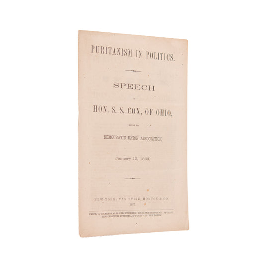 1863 EMANCIPATION PROCLAMATION. Democrat Rails Against Emancipation & Abraham Lincoln