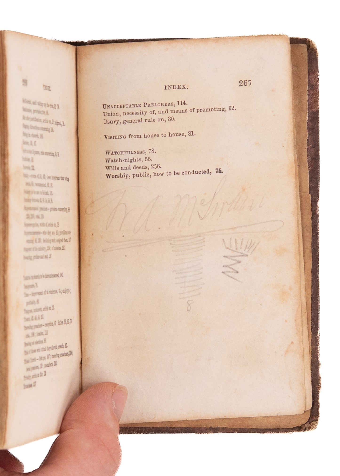 1855 METHODIST SOUTH DISCIPLINE. South Carolina Methodist MSs Notes he Tires of Discussing Slavery