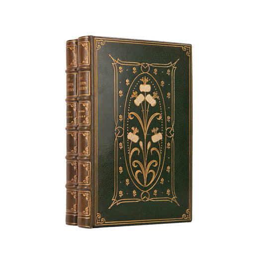 1906 RIVIERE BINDINGS. First and Second Series of Palgrave's Golden Treasury in Superb Morocco.