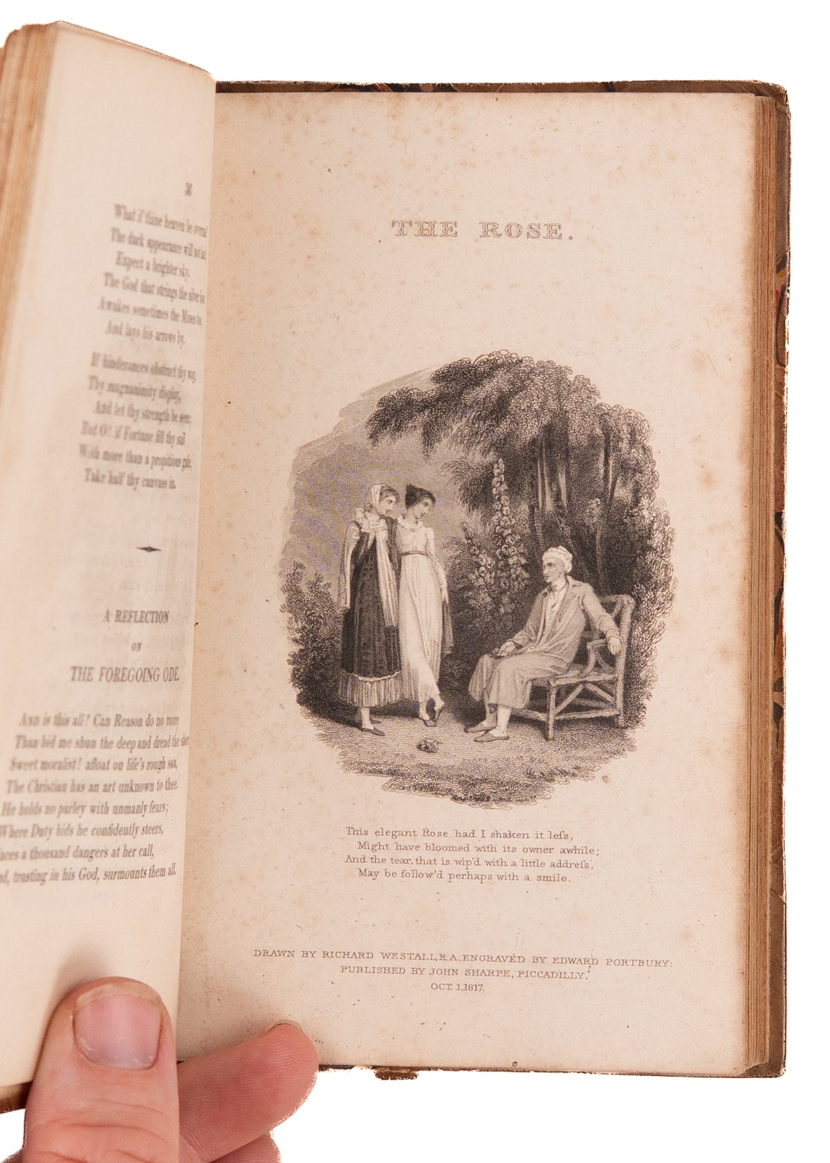 1817-1818 WILLIAM COWPER. Poems and Table Talk in Fine Leather Bindings. The Negro's Complaint.