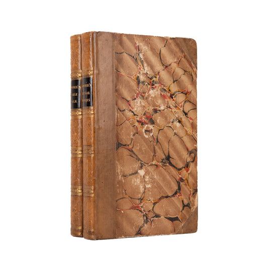 1817-1818 WILLIAM COWPER. Poems and Table Talk in Fine Leather Bindings. The Negro's Complaint.
