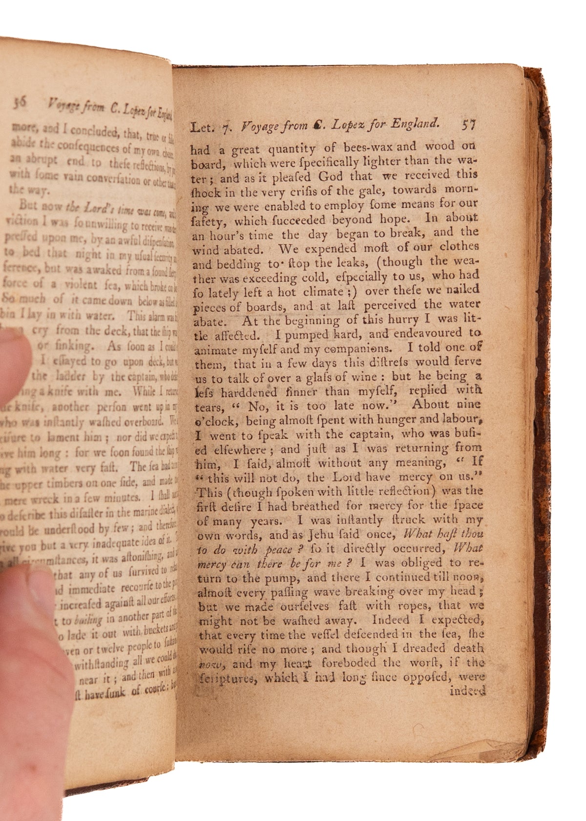 1795 JOHN NEWTON. First American Edition of John Newton's Anti-Slavery Autobiography