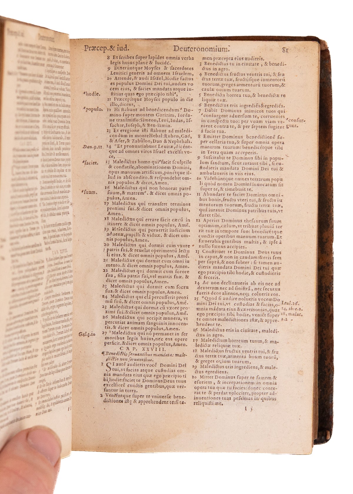 1583 BIBLIA SACRA. The Latin Bible of the Reformation Issued by John Calvin's Publisher.