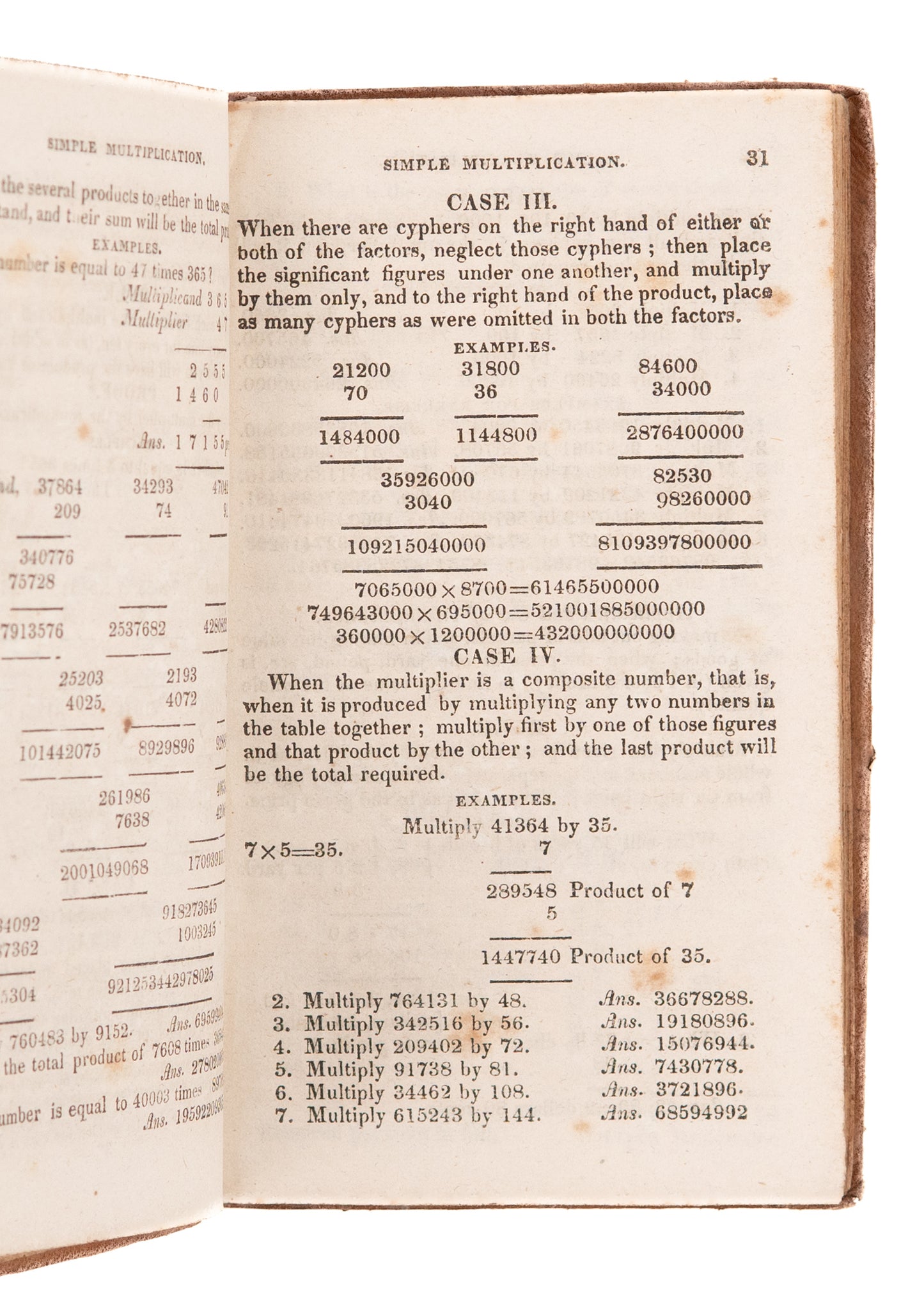 1831 NATHAN DABOLL & SAMUEL GREEN. Daboll's Schoolmaster's Assistant. & The Practical Accountant.