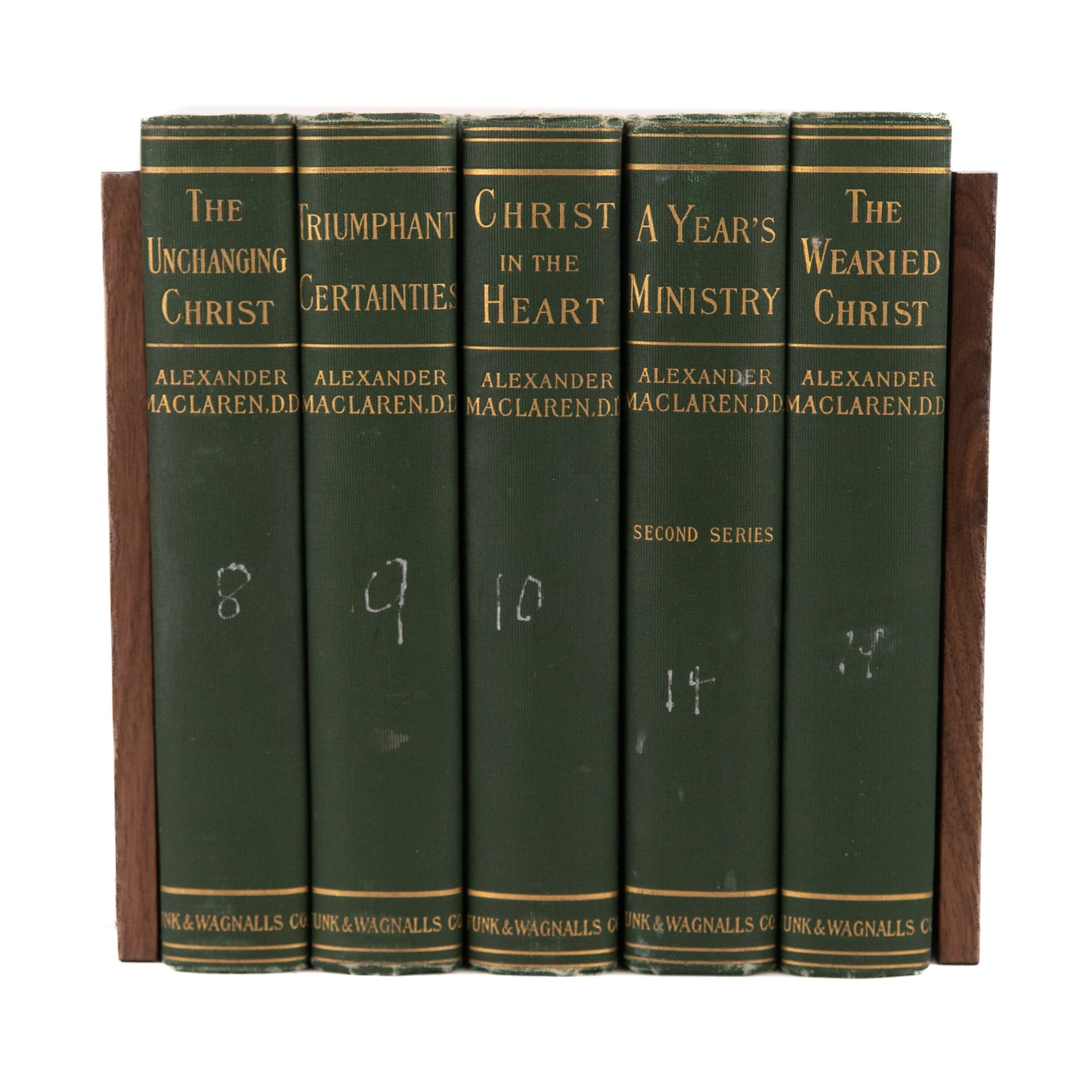 1905 ALEXANDER MACLAREN. Lot of 5 Matching Volumes of Seprarately Issued Sermon Series.