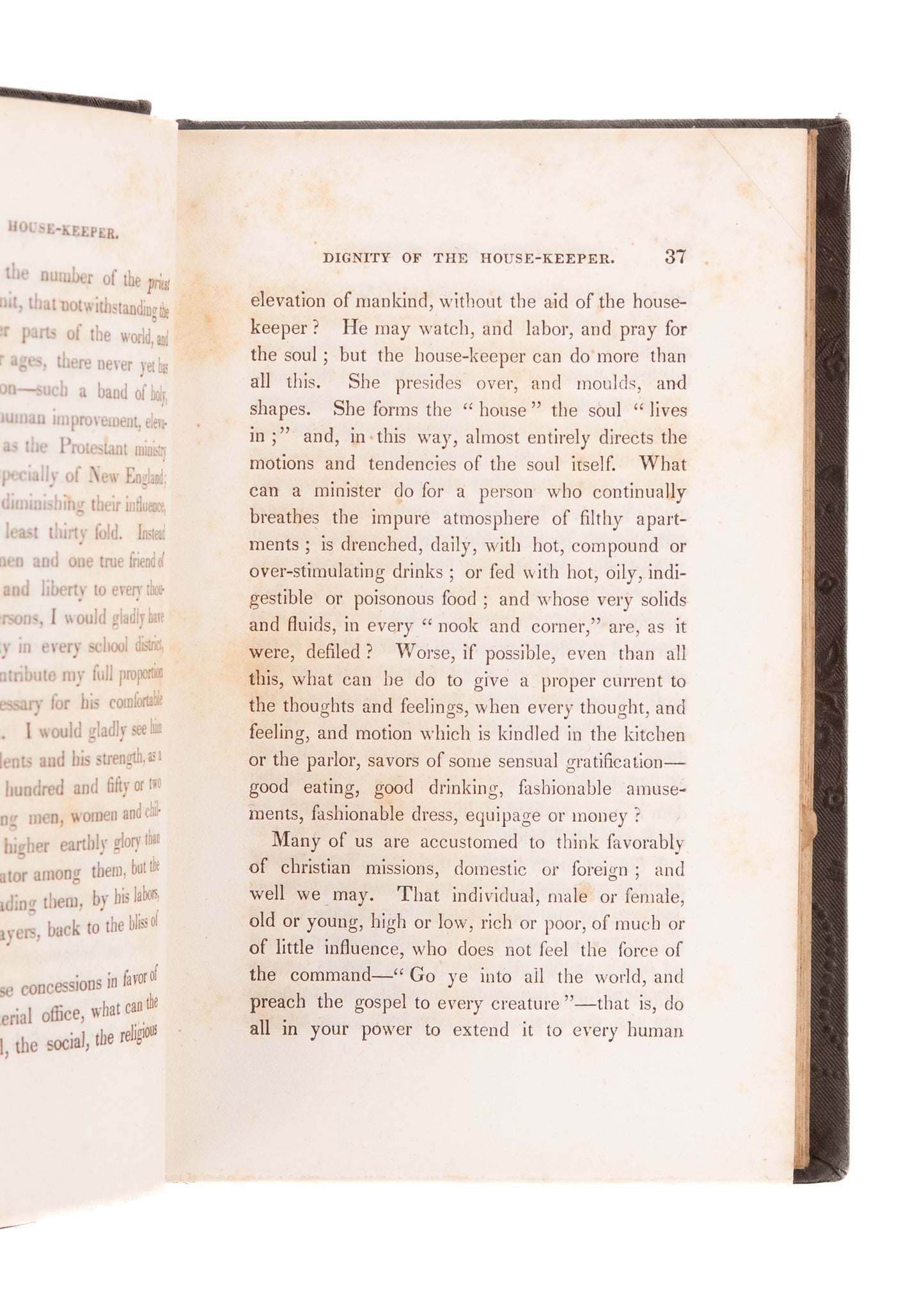 1838 WILLIAM A. ALCOTT. The Young House-Keeper. Thoughts on Food & Cookery.