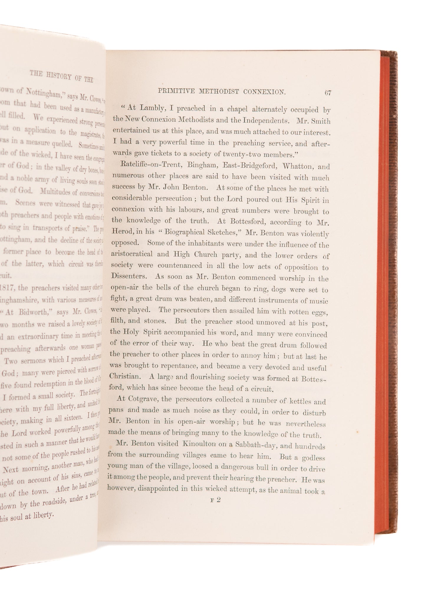 1864 JOHN PETTY. History of the Primitive Methodist Connexion. Superb Leather Presentation Example.