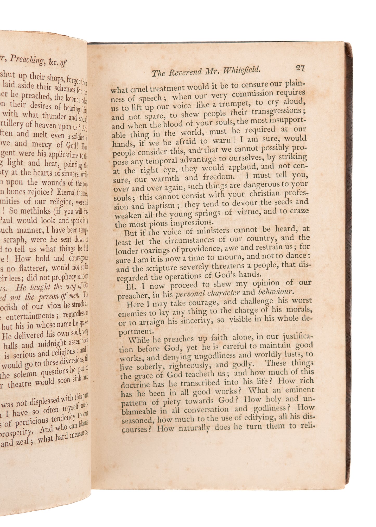 1812 GEORGE WHITEFIELD. Three Volume - Seventy-Five Sermons on Various Important Subjects.