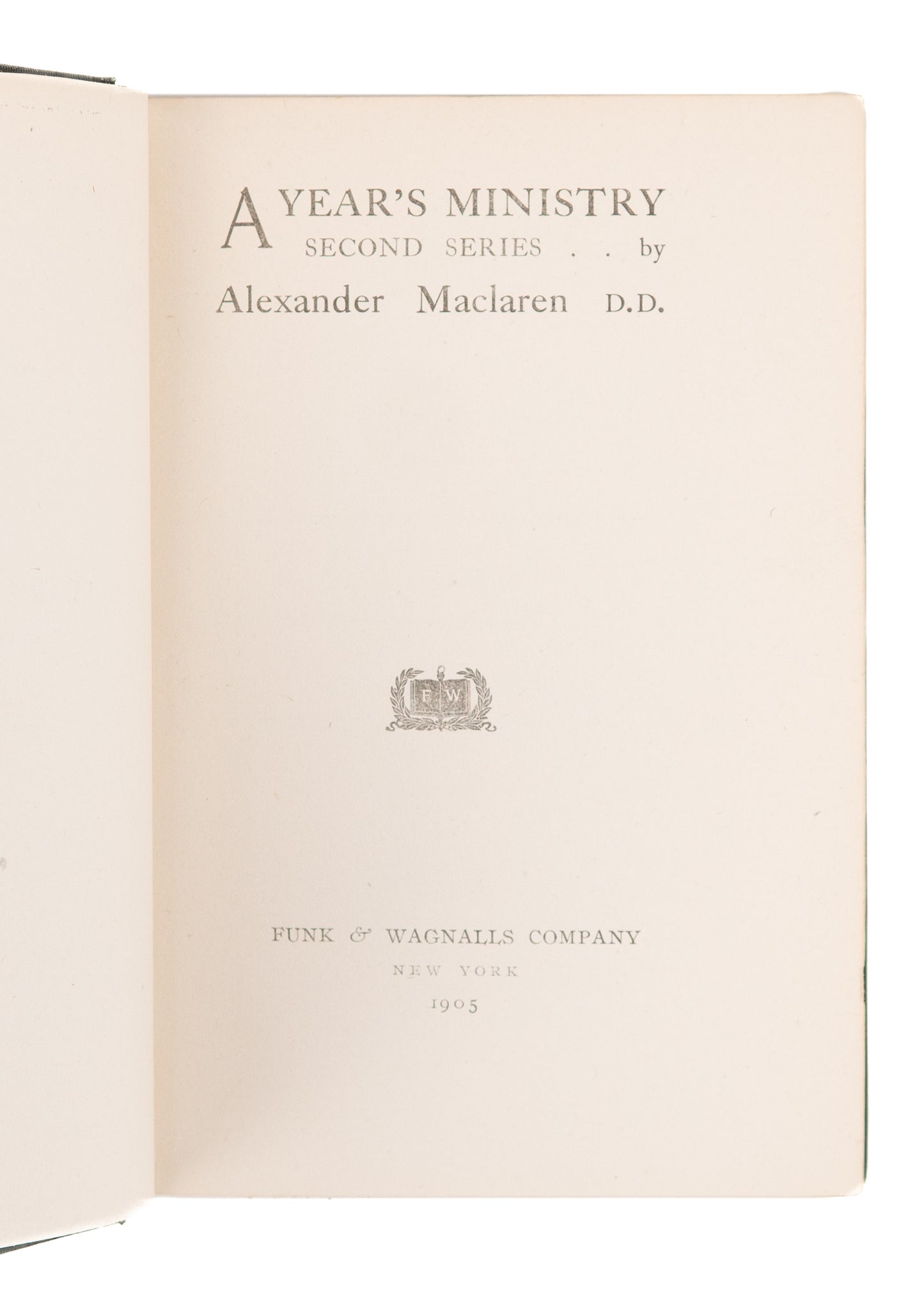 1905 ALEXANDER MACLAREN. Lot of 5 Matching Volumes of Seprarately Issued Sermon Series.