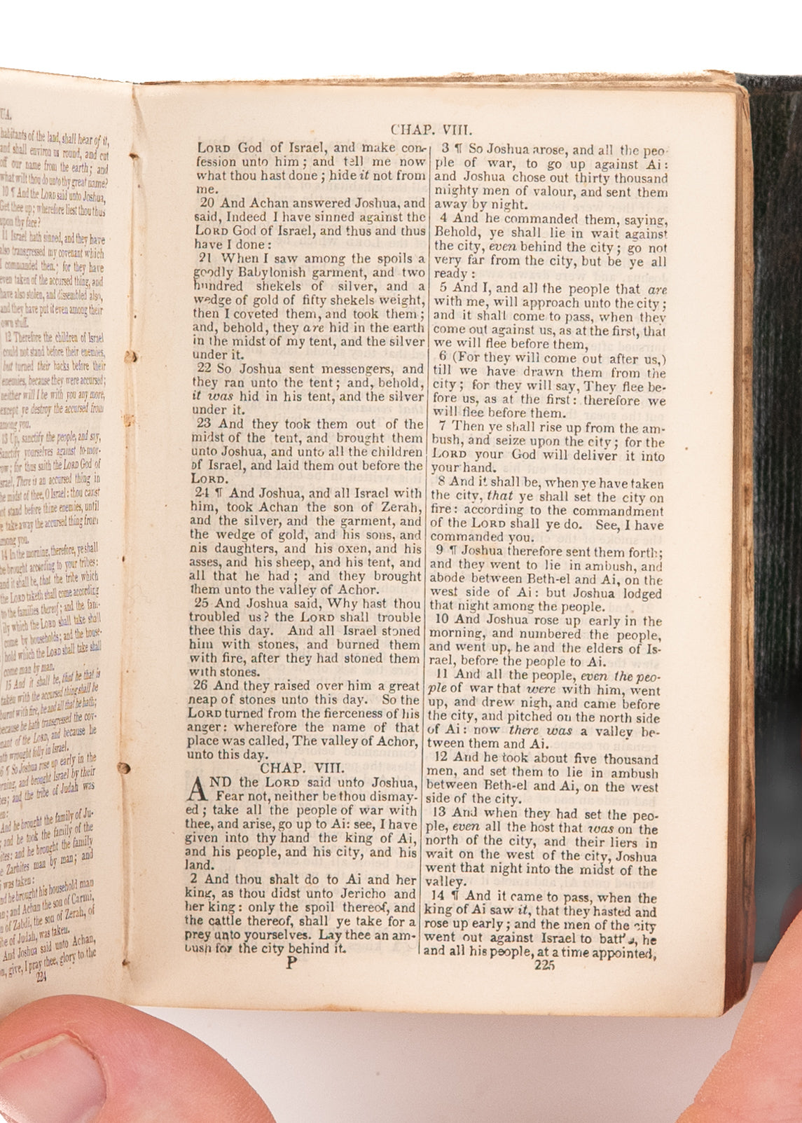 1847 THE HOLY BIBLE. Stereotyped by J. Howe. Near Pocket-Sized in Leather.