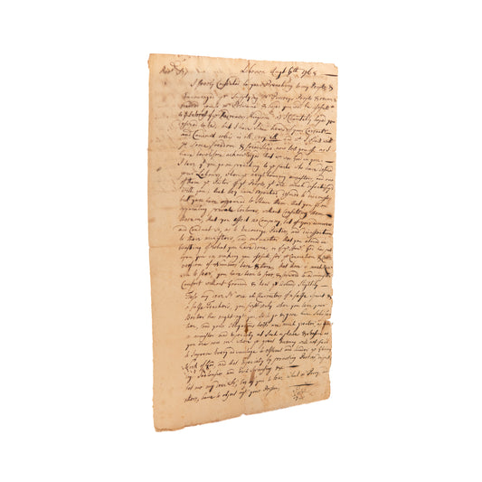 1768 ELEAZAR WHEELOCK.Early Missionary to Native Americans & Founder of Dartmouth Rebukes Young Minister.