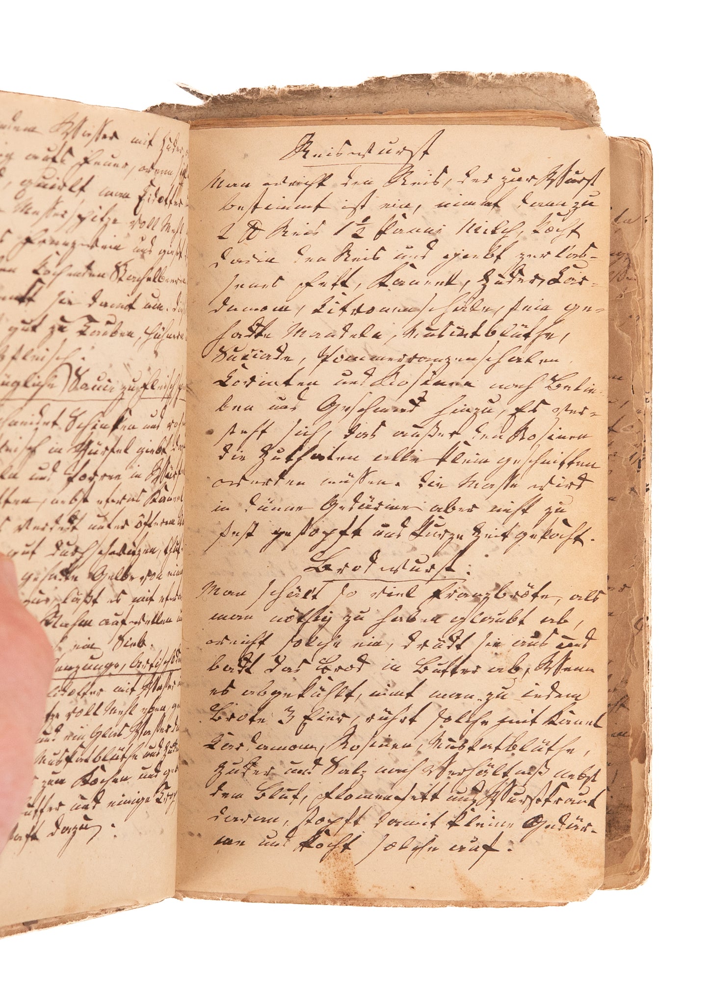 1847 148pp GERMAN IMMIGRANT. An Extensive German Immigrant Diary, Including Religious Verse &c.