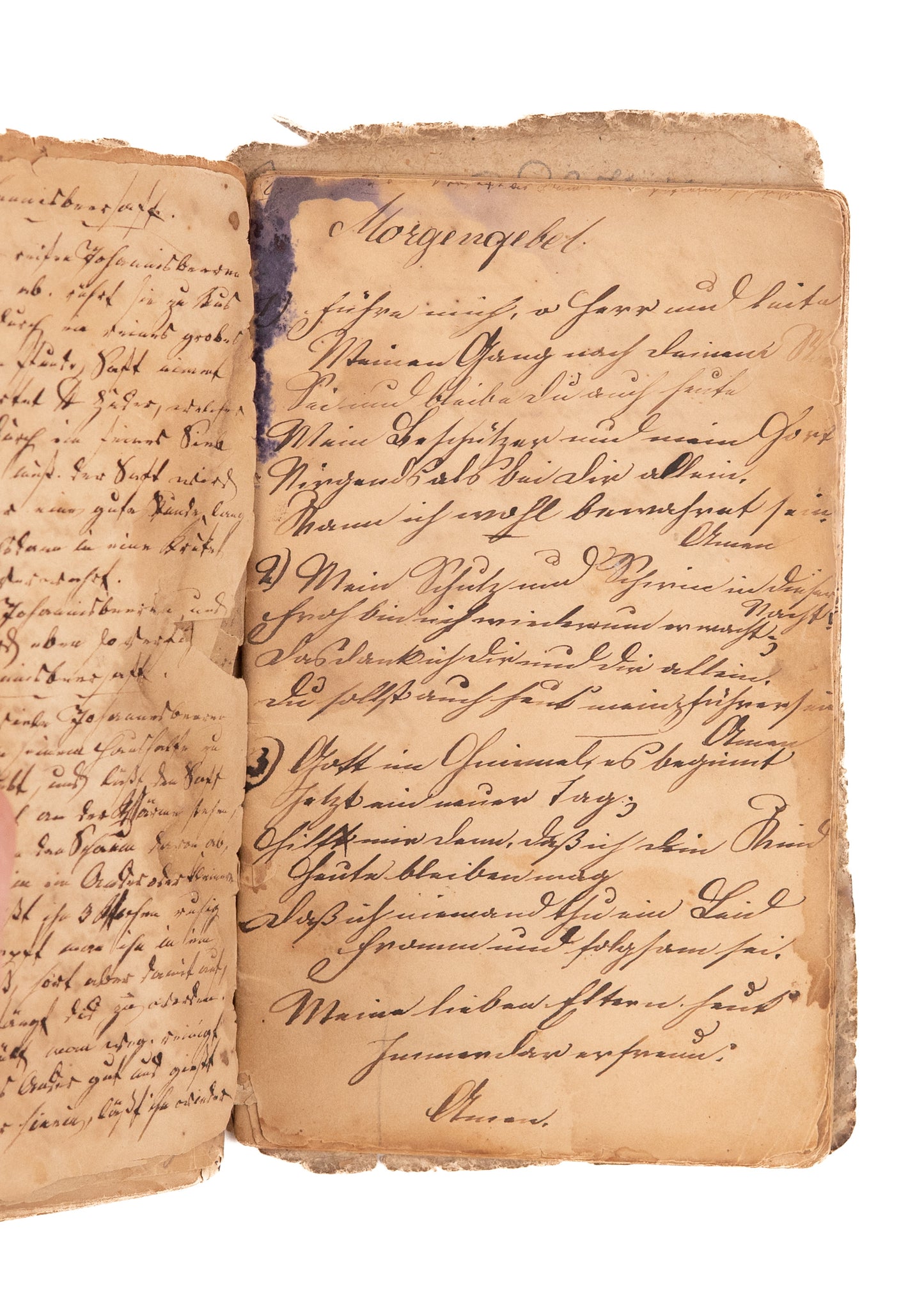 1847 148pp GERMAN IMMIGRANT. An Extensive German Immigrant Diary, Including Religious Verse &c.