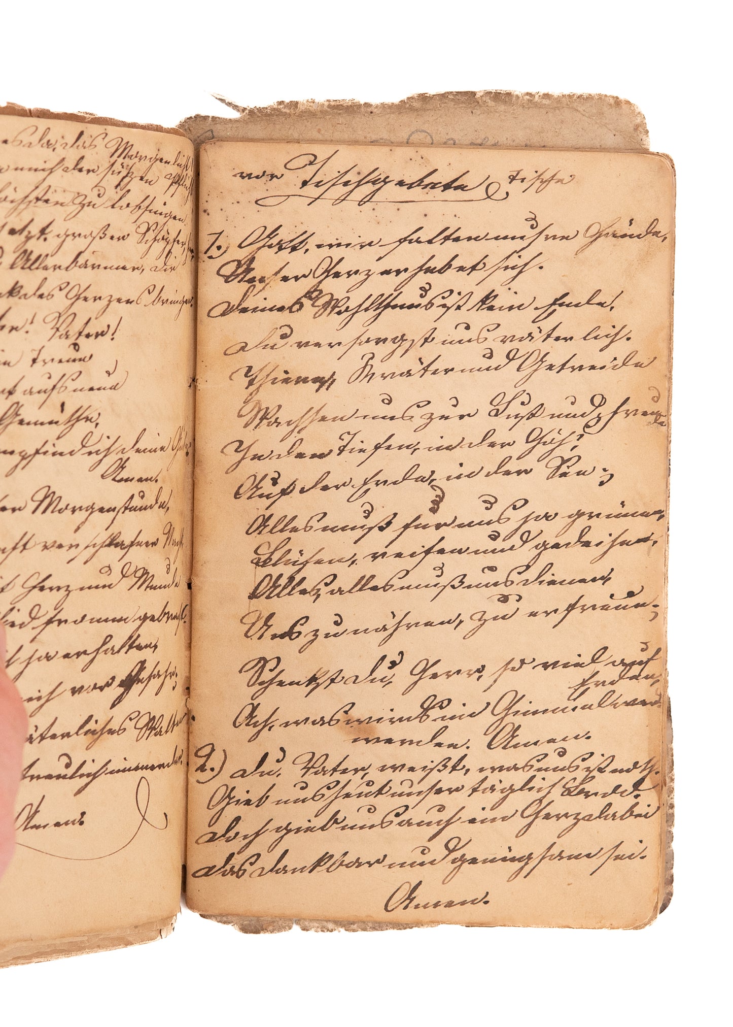 1847 148pp GERMAN IMMIGRANT. An Extensive German Immigrant Diary, Including Religious Verse &c.