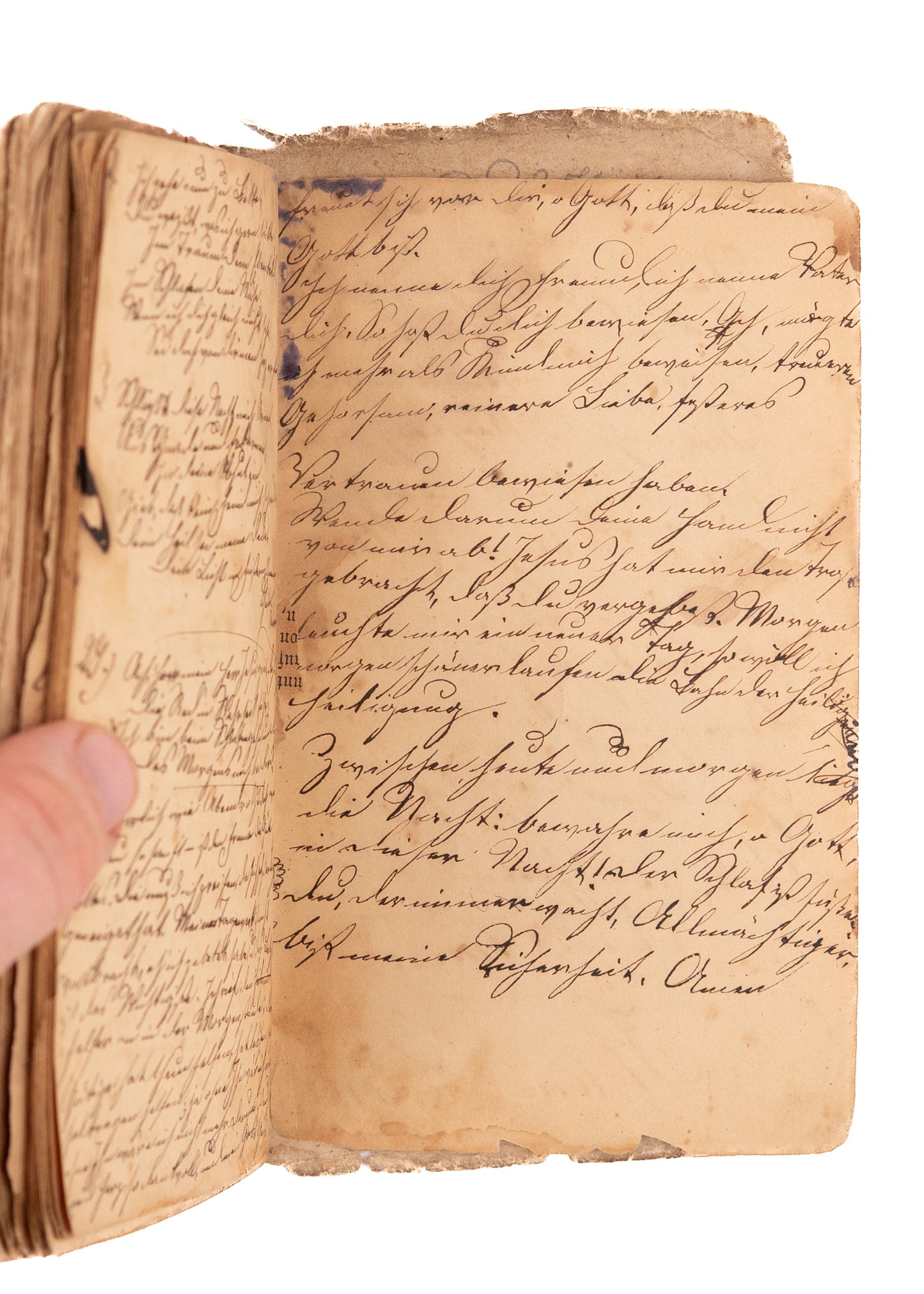 1847 148pp GERMAN IMMIGRANT. An Extensive German Immigrant Diary, Including Religious Verse &c.