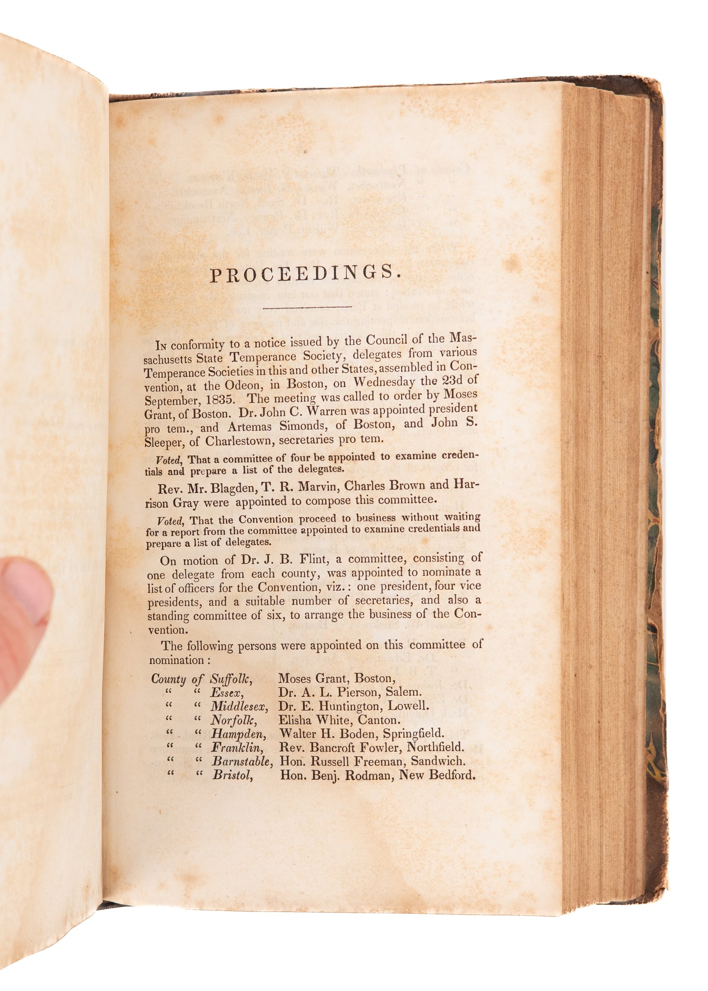 1832-1843 ANTI-SLAVERY SAMMEBLAND. 15 Separate Items on Slavery, Abolition, Temperance, &c.