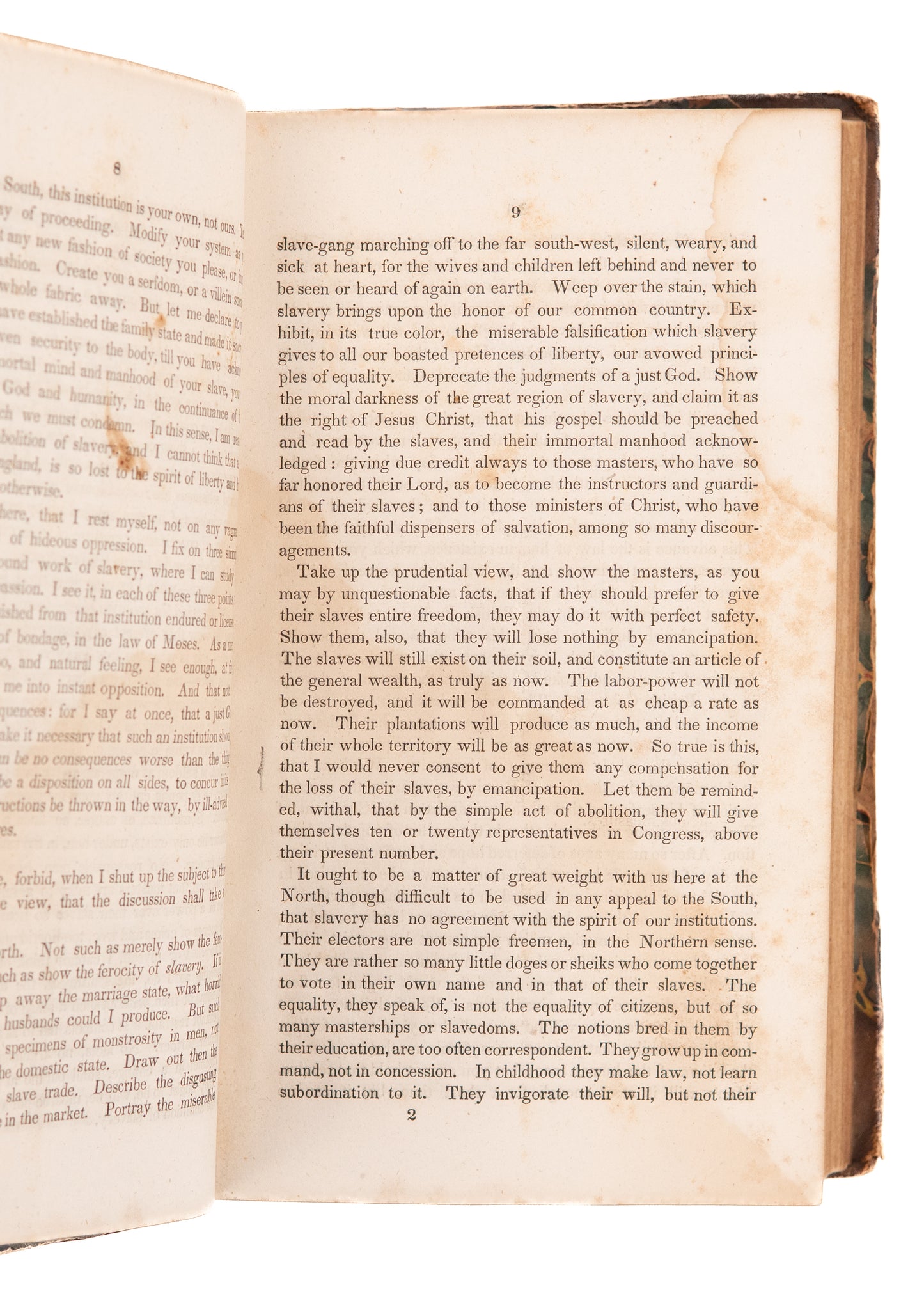 1832-1843 ANTI-SLAVERY SAMMEBLAND. 15 Separate Items on Slavery, Abolition, Temperance, &c.