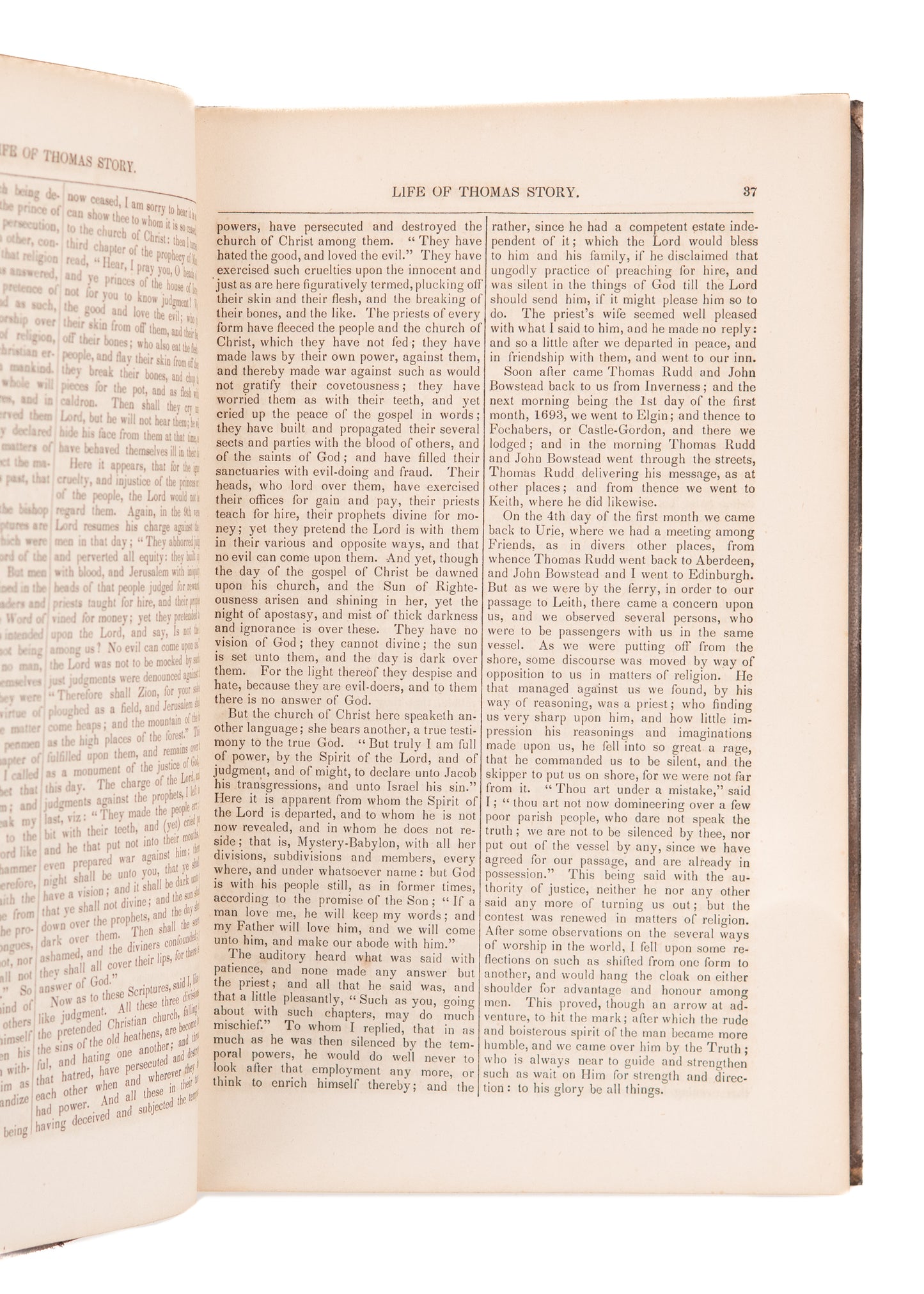 1846 FRIEND'S LIBRARY #10. 17th Century Quaker Memoir of William Penn Friend, Thomas Story.