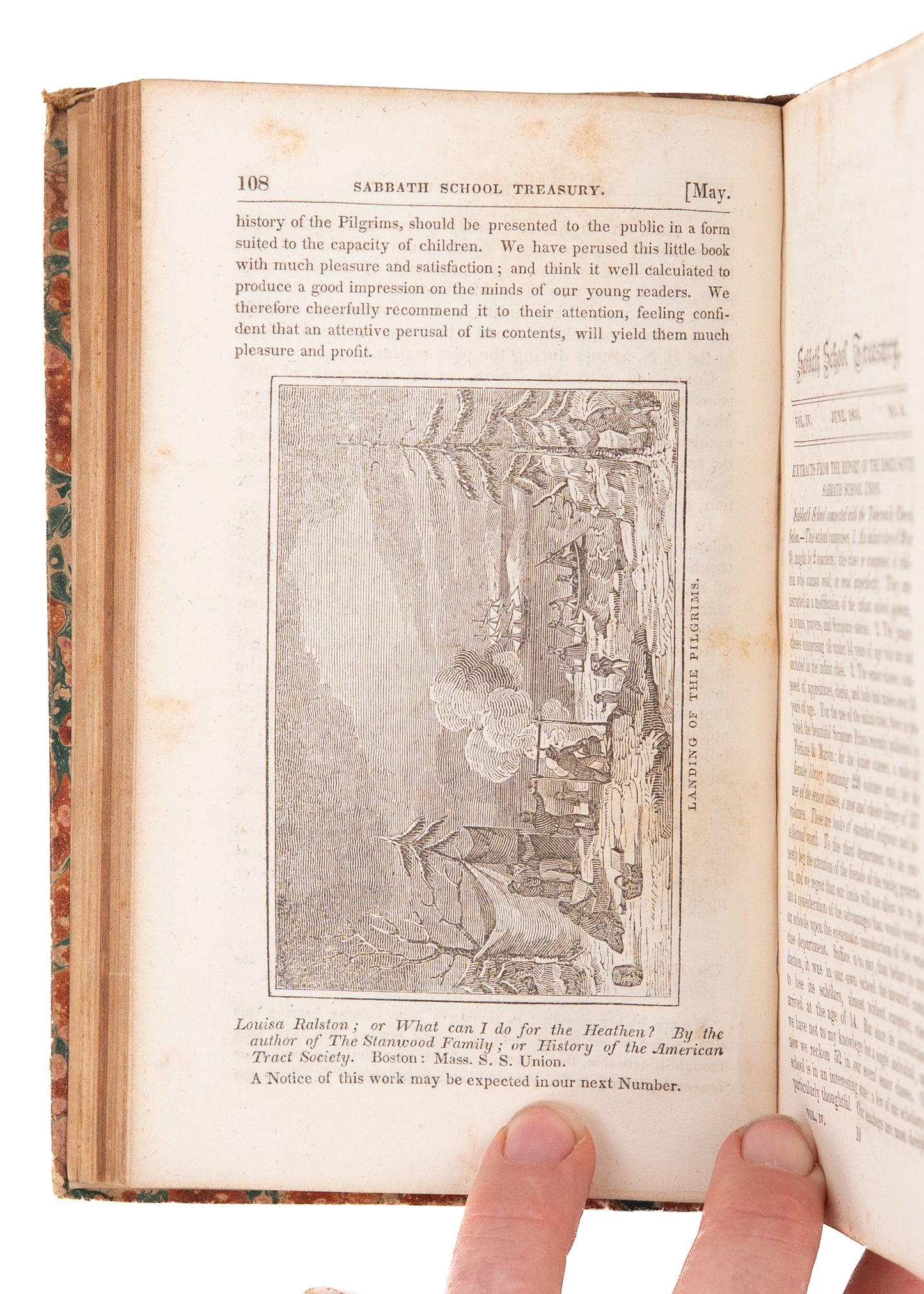 1831 ARTEMAS BULLARD. Sabbath School Treasury. Indians as Slave Owners, Westward Expansion, &c.