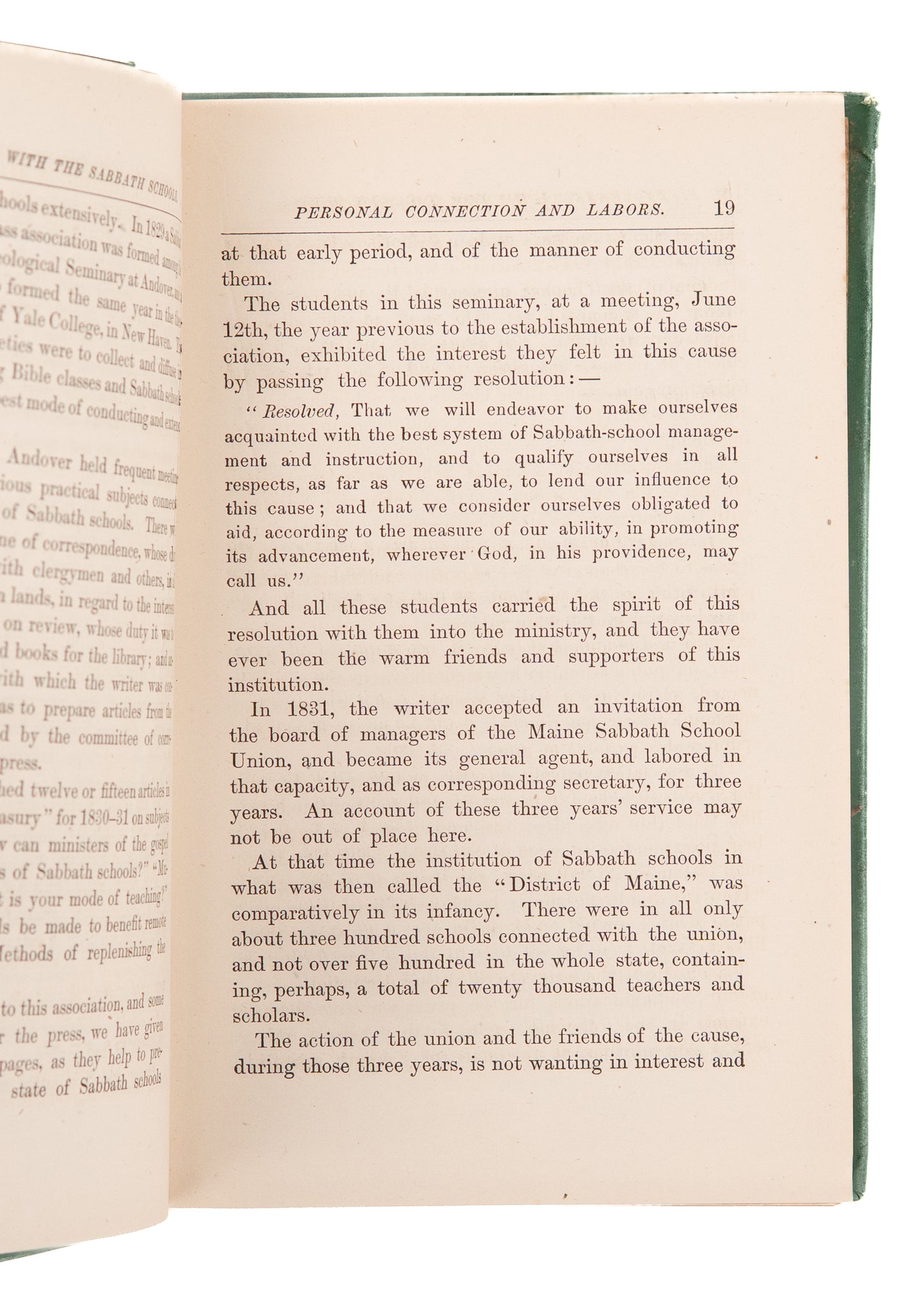 1876 ASA BULLARD. Fifty Years with the Sabbath Schools. Westward Expansion - Emily Dickinson