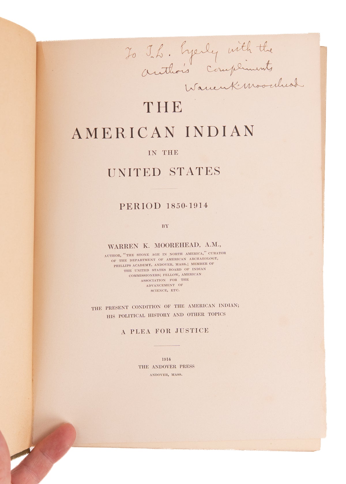 1914 INDIAN RESERVATION HISTORY. The American Indian - A Plea for Justice, 1850-1914, With Maps.