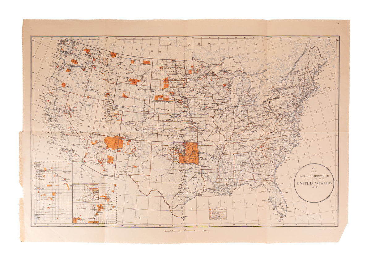 1914 INDIAN RESERVATION HISTORY. The American Indian - A Plea for Justice, 1850-1914, With Maps.