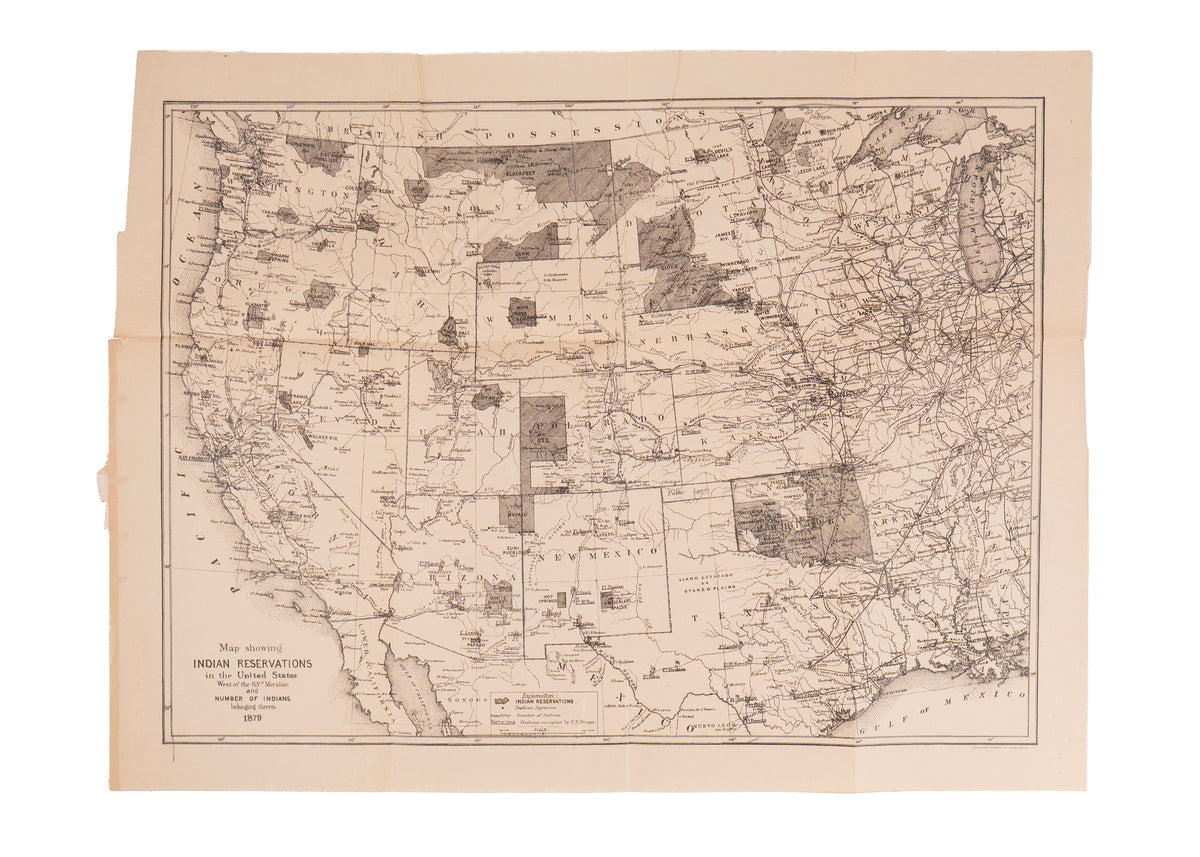 1914 INDIAN RESERVATION HISTORY. The American Indian - A Plea for Justice, 1850-1914, With Maps.