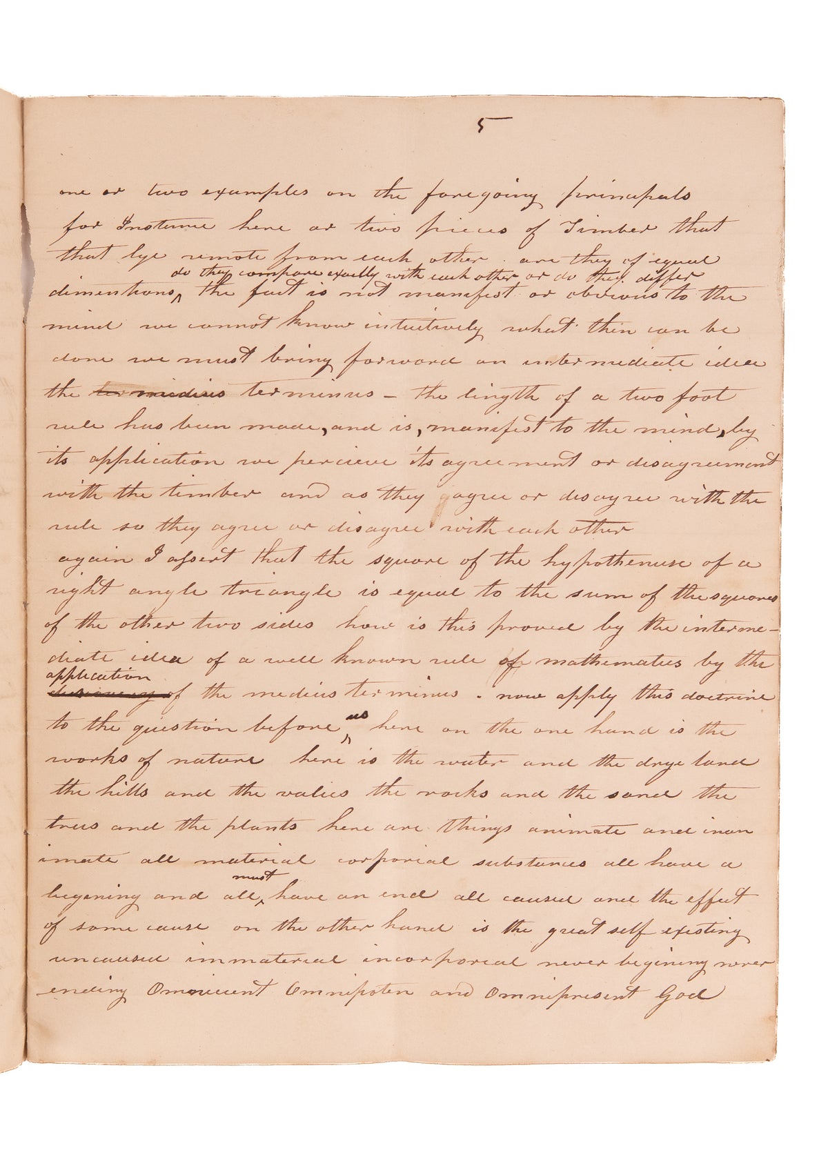 c.1841 BAPTIST APOLOGETICS. 22pp Unpublished MSs Argues Rationalism Useless - Divine Revelation Necessary