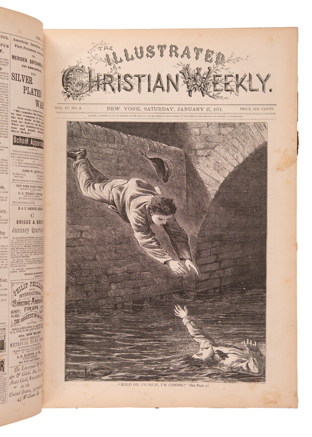 1874 ILLUSTRATED CHRISTIAN WEEKLY. Revival in Scotland, Mormonism, Freedmen, Women's Rights, &c