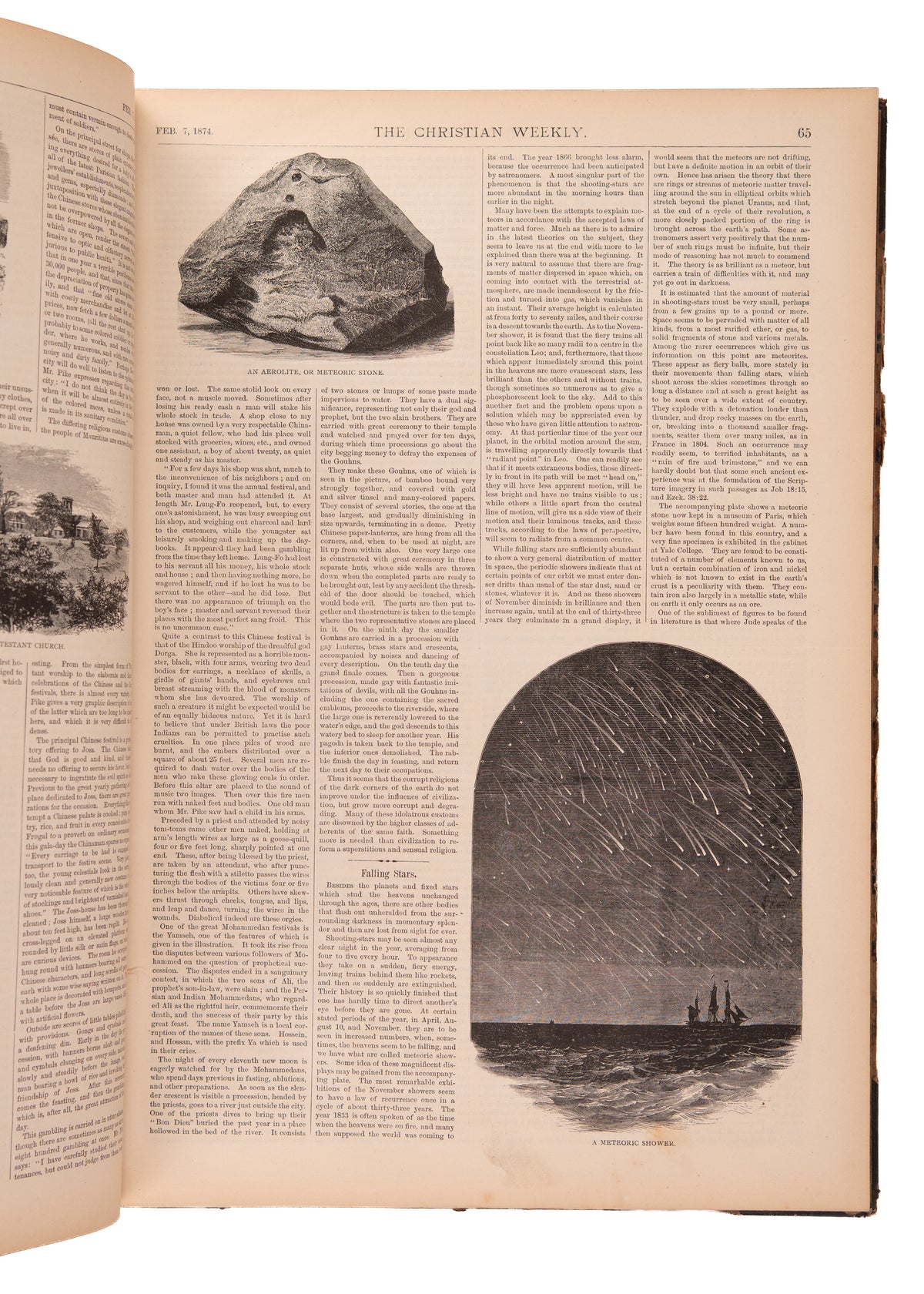1874 ILLUSTRATED CHRISTIAN WEEKLY. Revival in Scotland, Mormonism, Freedmen, Women's Rights, &c