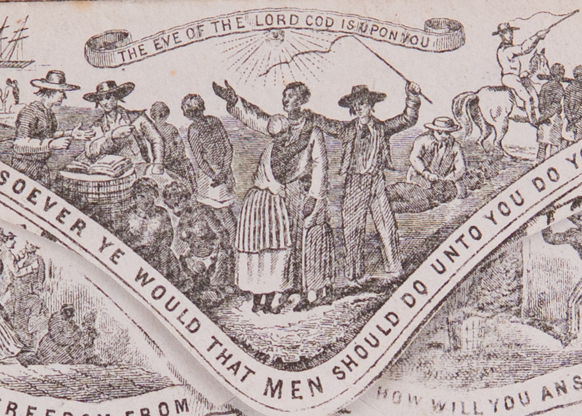 1853 / 1890 UNCLE TOM's CABIN. Deraedemaker Print of Valentine's Anti-Slavery Mail Cover.