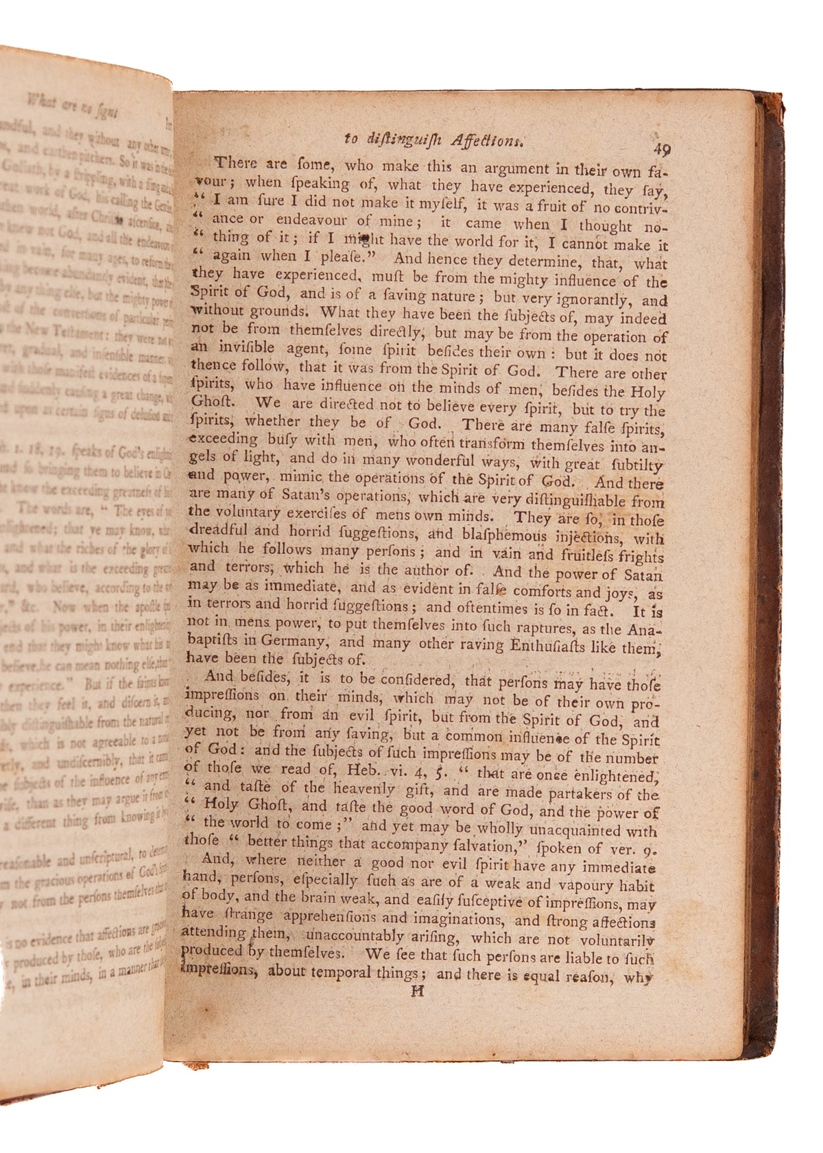 1794 JONATHAN EDWARDS. Treatise on Religious Affections. Early American Lottery Prize.