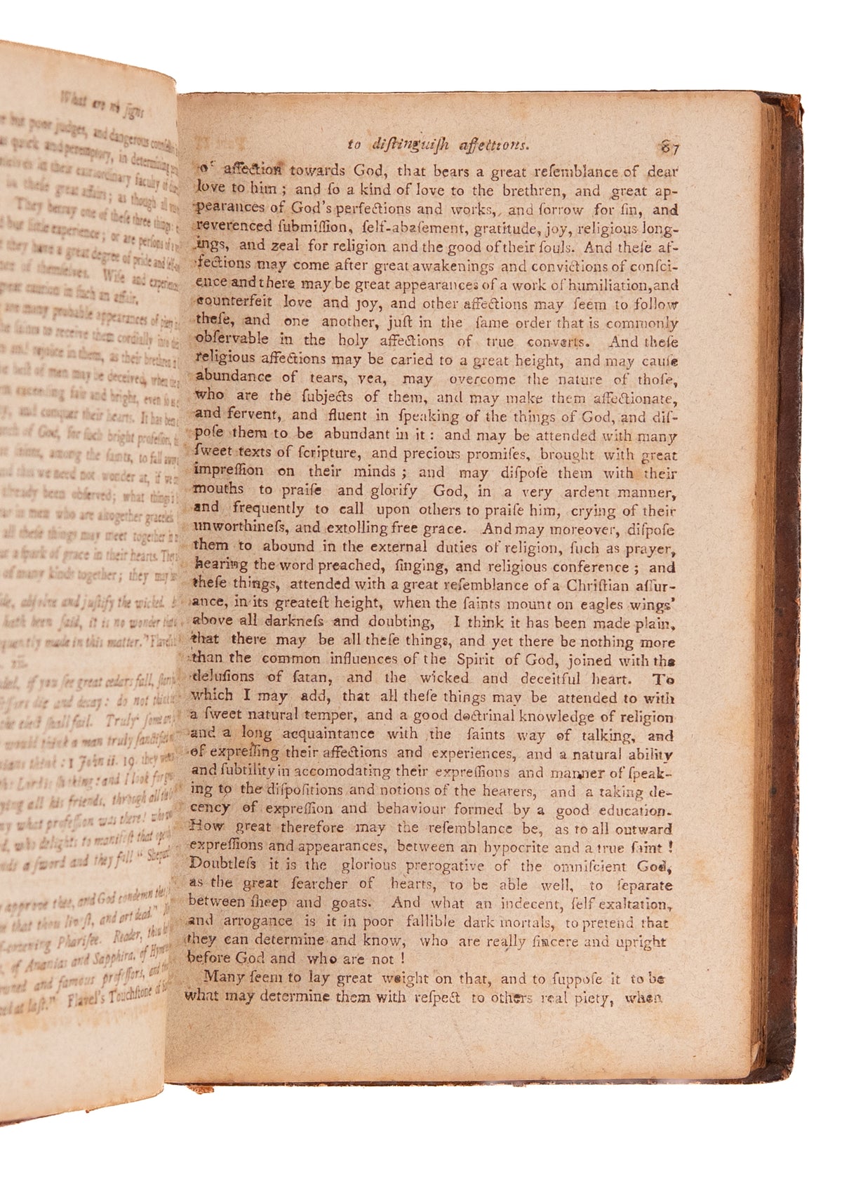 1794 JONATHAN EDWARDS. Treatise on Religious Affections. Early American Lottery Prize.