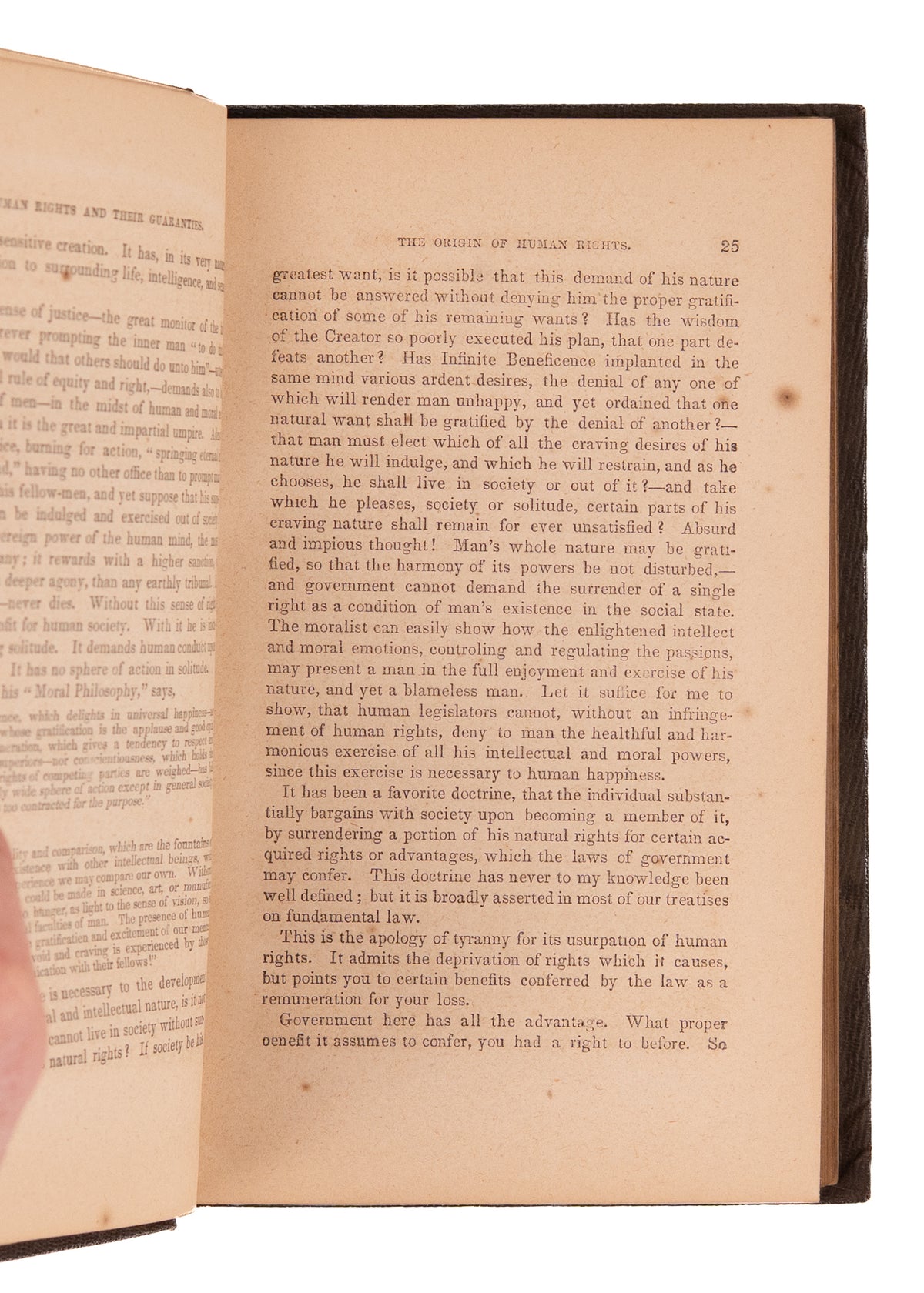 1852 E. P. HURLBUT ON HUMAN RIGHTS. Foundational Text for Women's Suffrage and Abolitionist Movements