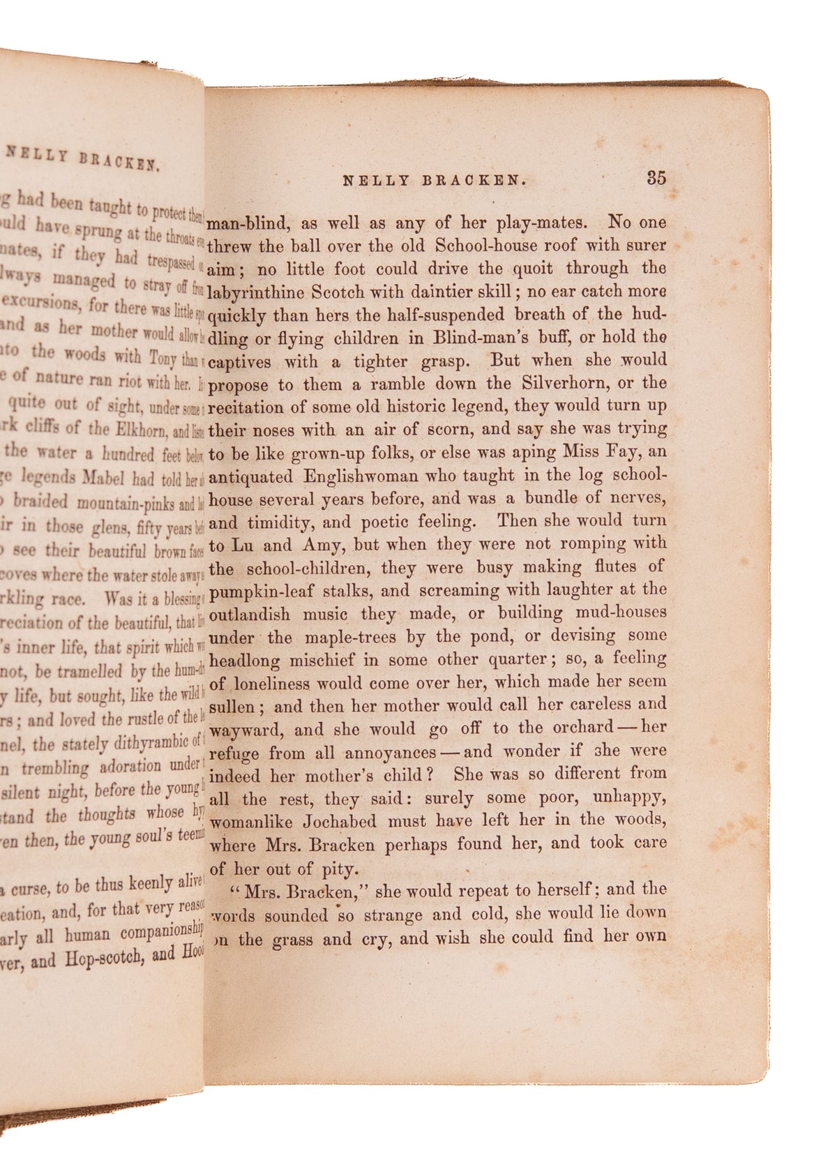 1855 ANNIE CHAMBERS BRADFORD. Nelly Bracken. A Southern Kentucky Tale - Wrote Confederate National Anthem.