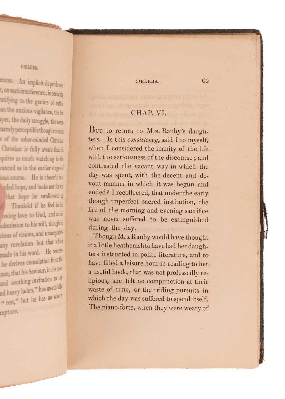 1830 HANNAH MORE. 87 Year Old Hannah More Signs a Book + First-Hand Unpublished Biographical Note.