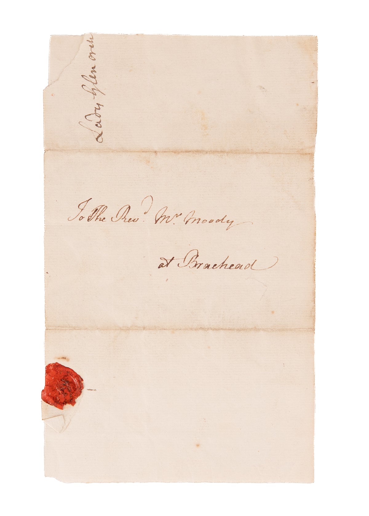 1770 LADY GLENORCHY. Rare Great Awakening Letter by Supporter of John Wesley & Friend of Countess of Huntington.