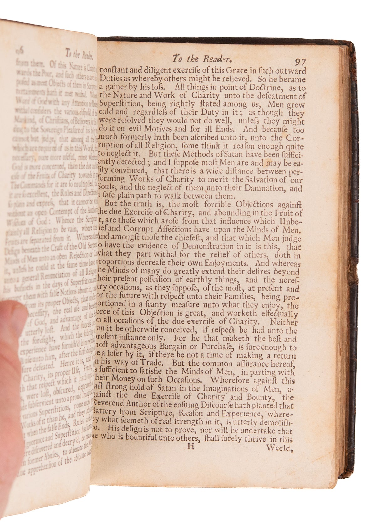 1706 THOMAS GOUGE. Practical Works of Influential Puritan in Original Paneled Calf Binding. Rare.