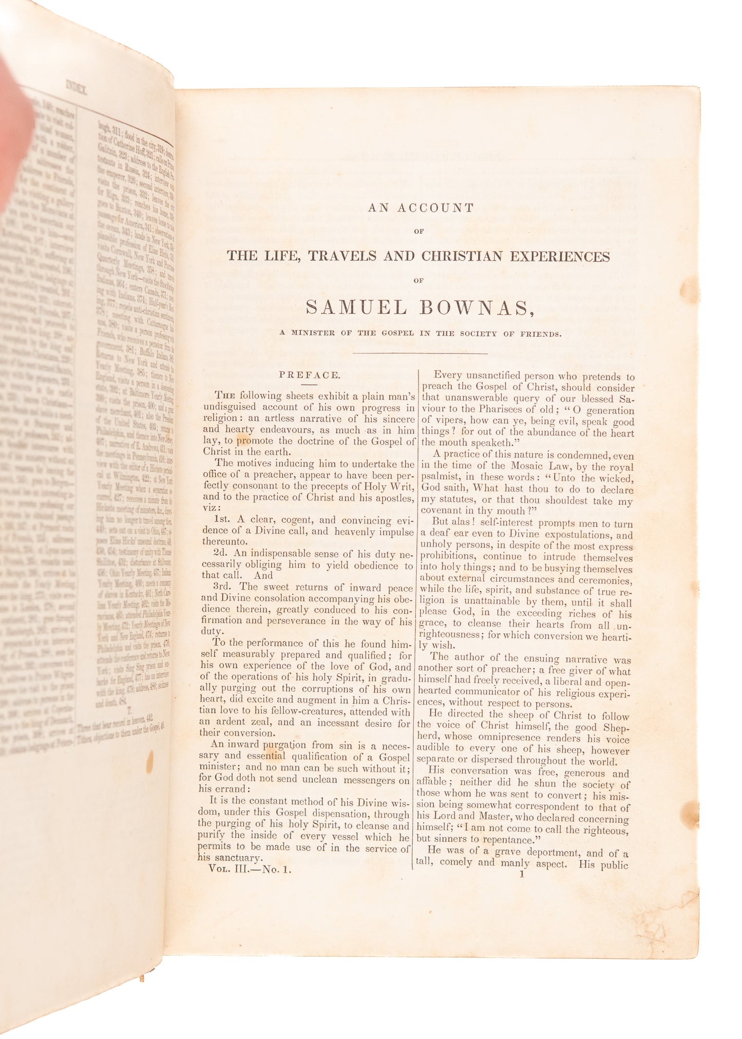 1839 FRIEND'S LIBRARY #3. Life of Thomas Shillitoe and Other 18th Century Quakers.