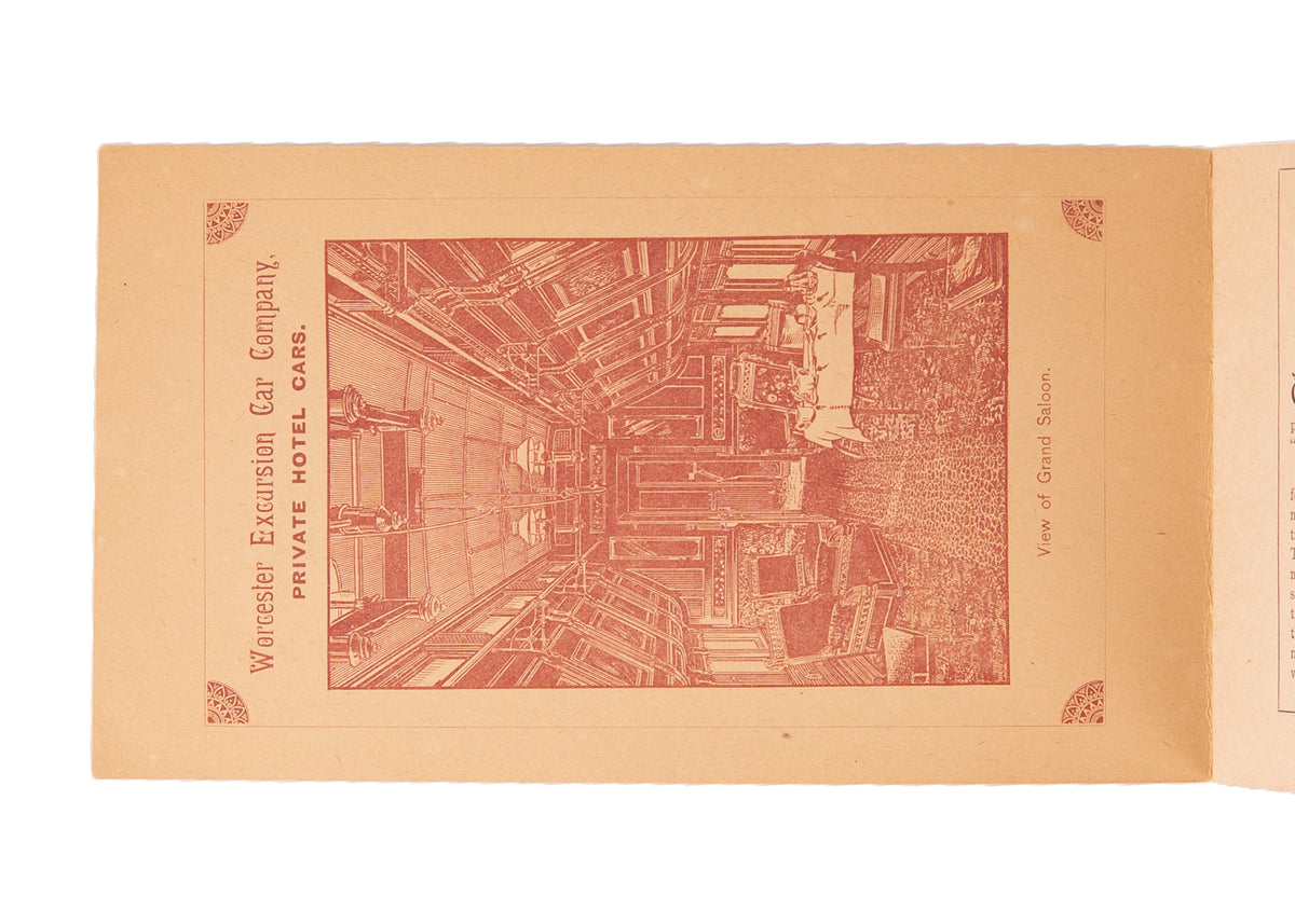 1888 CALIFORNIA. Scarce Badger's Luxury Railroad Pleasure Excursions to California.