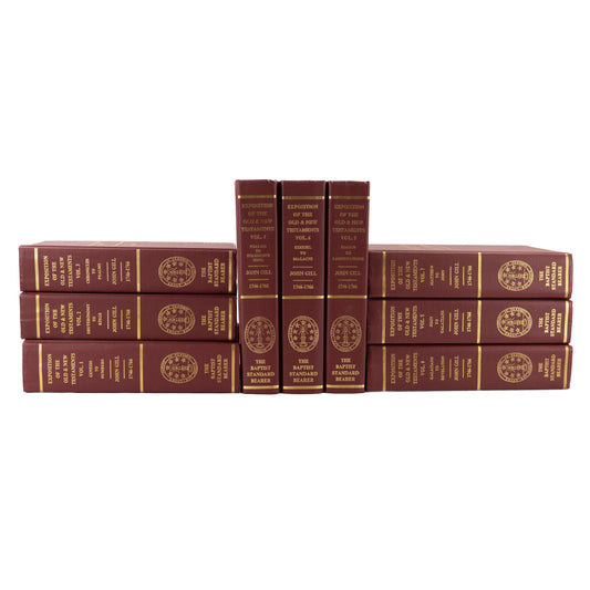 1810 / 1989 JOHN GILL. Expositions of the Old and New Testament in Nine Volumes. Reformed Baptist.