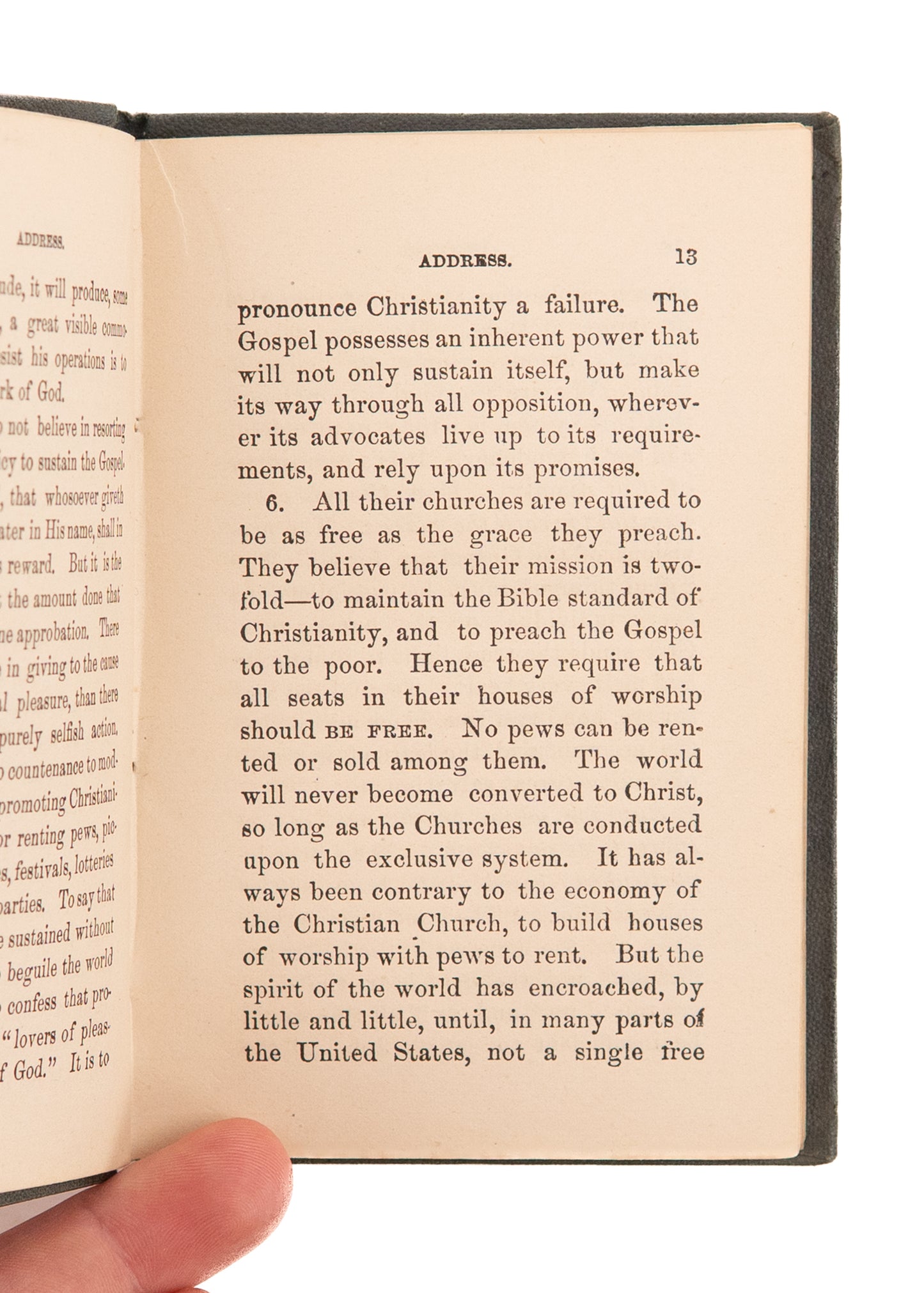 1879 FREE METHODIST. Early Doctrines and Disciplines of the Free Methodist Church. No Gold - No Slaves!